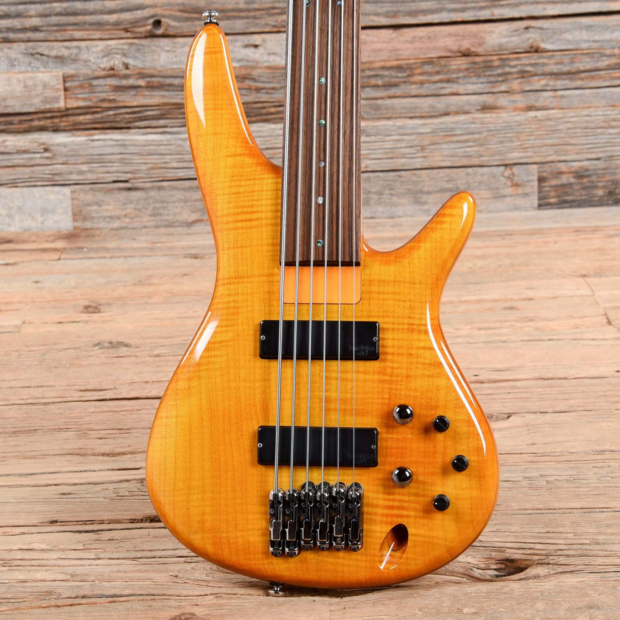 Ibanez Gerald Veasley Signtaure GVB36 6-String Fretless Conversion Amber 2012 Bass Guitars / 5-String or More