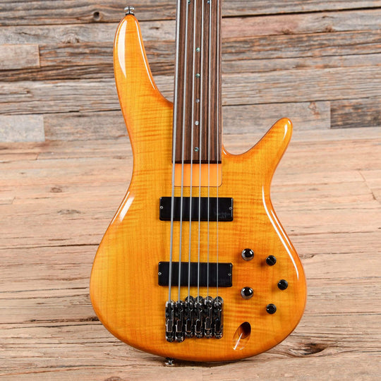 Ibanez Gerald Veasley Signtaure GVB36 6-String Fretless Conversion Amber 2012 Bass Guitars / 5-String or More