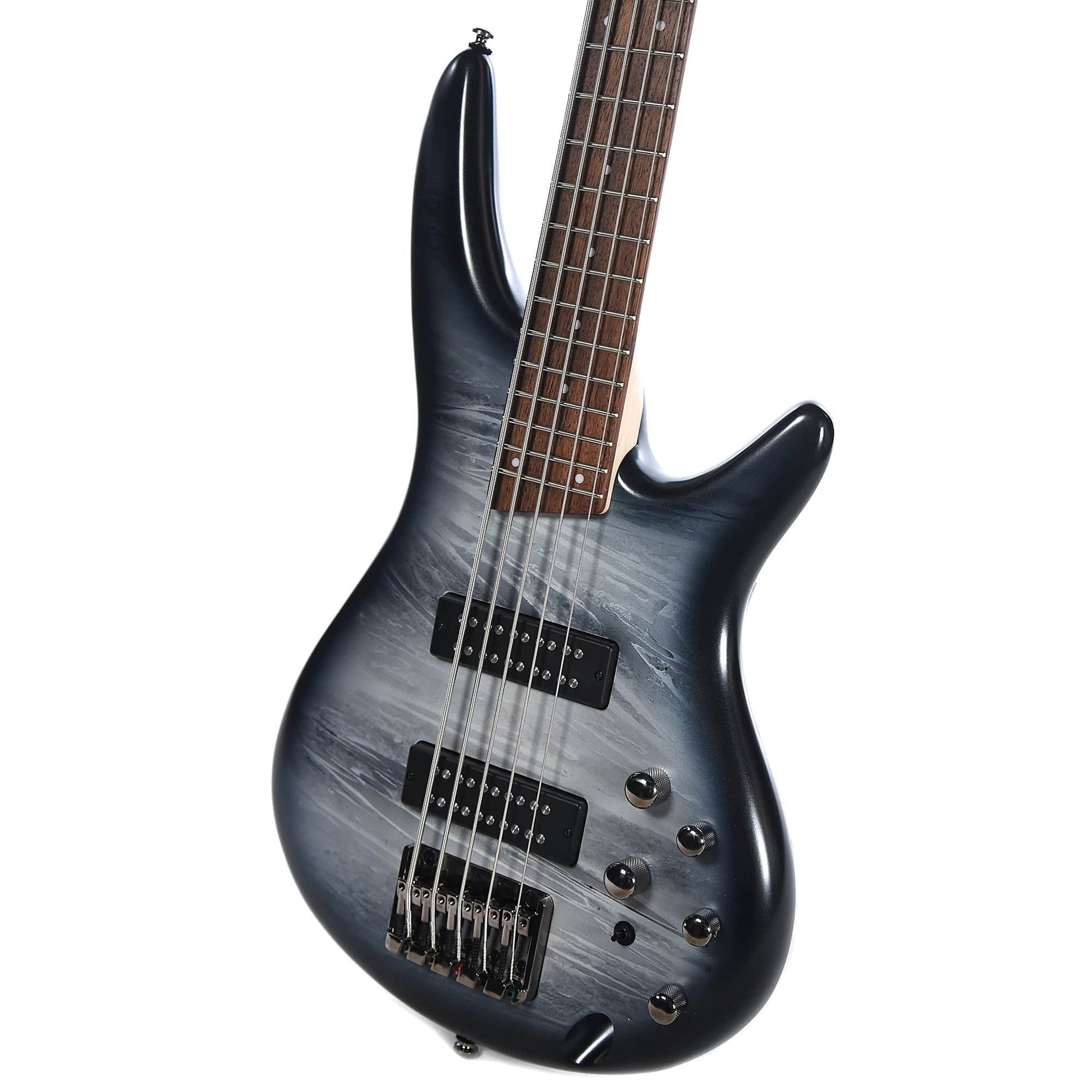 Ibanez SR305E SR Standard 5-String Bass Black Planet Matte Bundle w/ Ibanez Gig Bag, Stand, Tuner and Strap Bass Guitars / 5-String or More