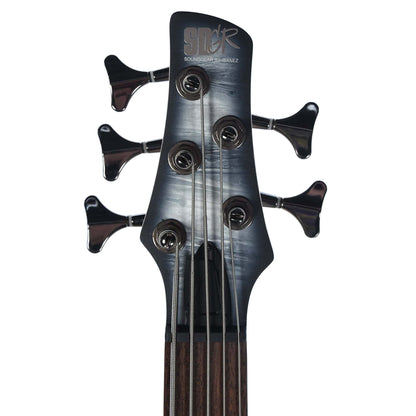 Ibanez SR305E SR Standard 5-String Bass Black Planet Matte Bundle w/ Ibanez Gig Bag, Stand, Tuner and Strap Bass Guitars / 5-String or More