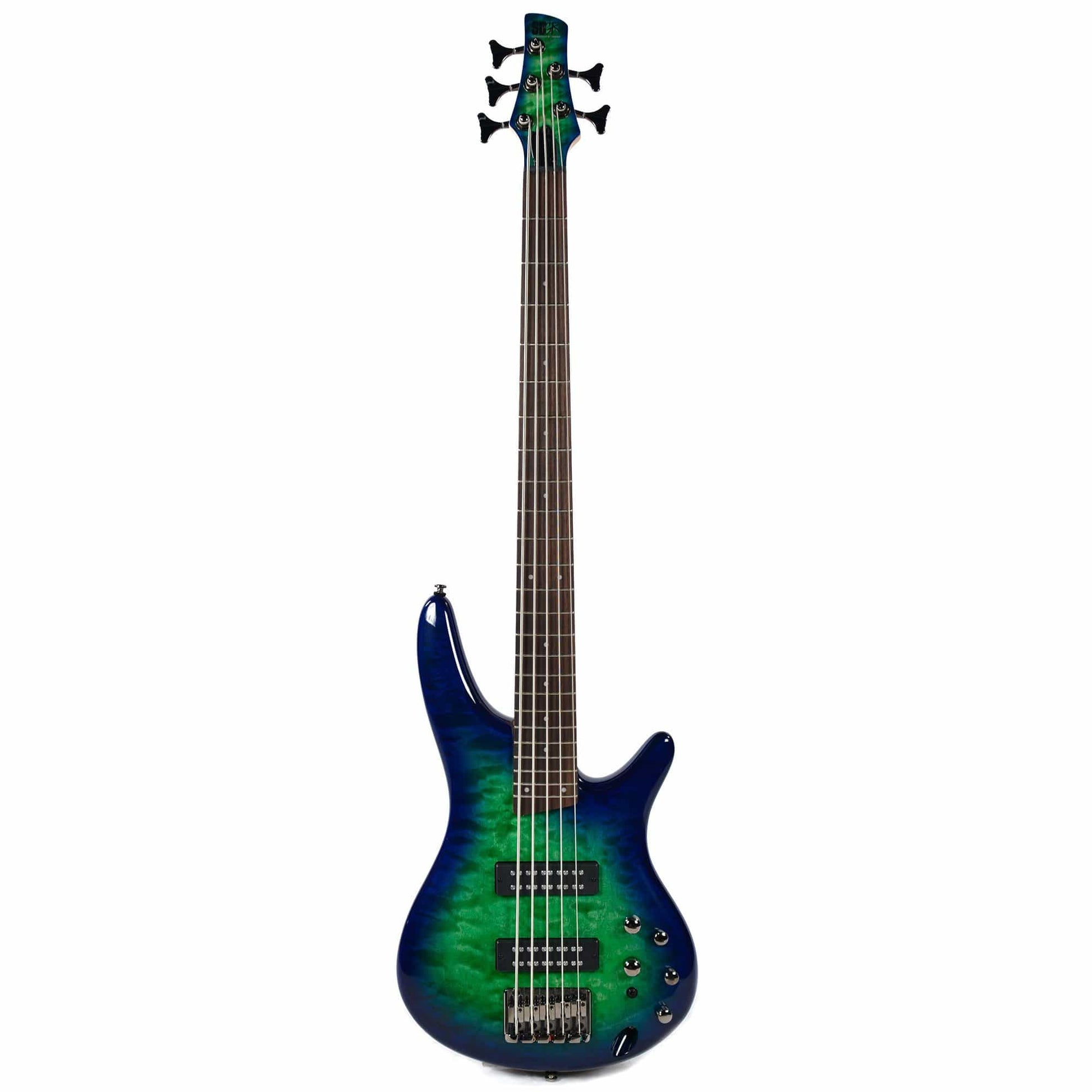 Ibanez SR405EQM 5 String Surreal Blue Burst Gloss Bass Guitars / 5-String or More