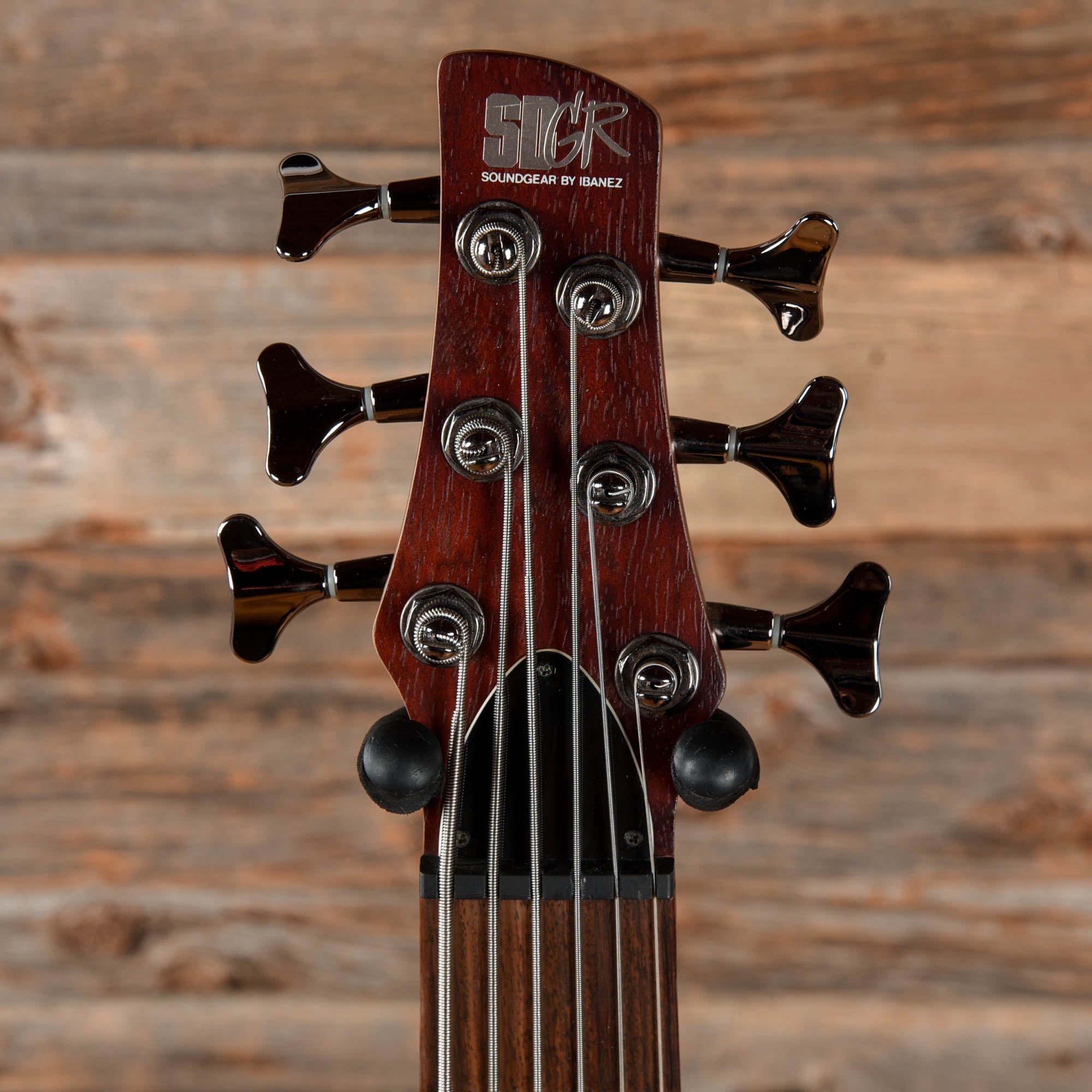 Ibanez SR506 6-String Bass Walnut Stain 2009 – Chicago Music Exchange