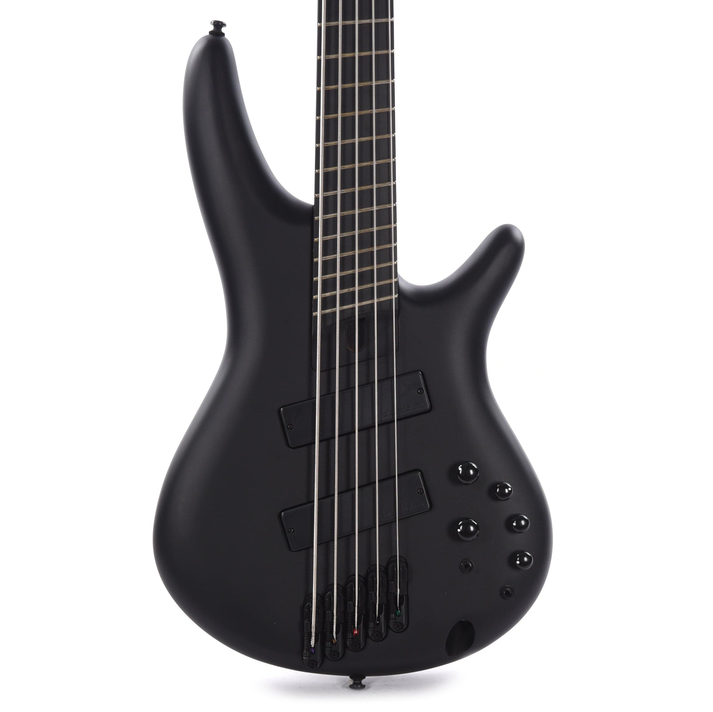 Ibanez SRMS625EX Iron Label 5-String Bass Multiscale Black Flat Bass Guitars / 5-String or More