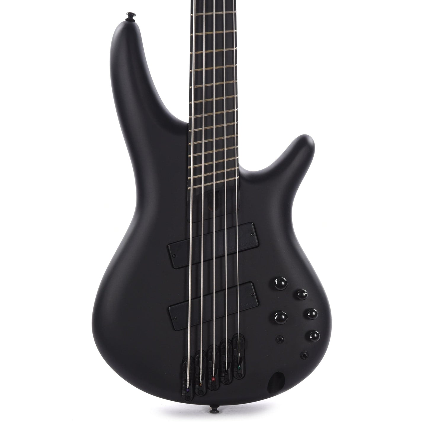 Ibanez SRMS625EX Iron Label 5-String Bass Multiscale Black Flat Bass Guitars / 5-String or More