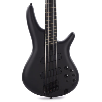 Ibanez SRMS625EX Iron Label 5-String Bass Multiscale Black Flat Bass Guitars / 5-String or More