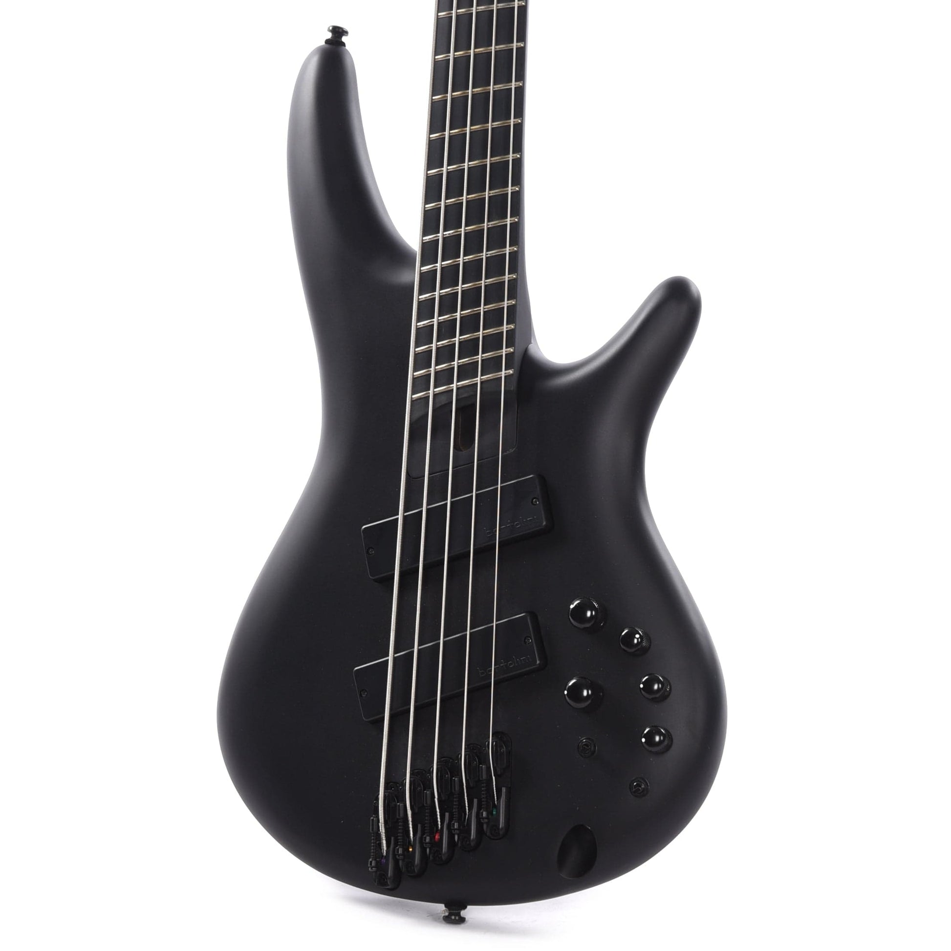 Ibanez SRMS625EX Iron Label 5-String Bass Multiscale Black Flat Bass Guitars / 5-String or More