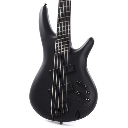 Ibanez SRMS625EX Iron Label 5-String Bass Multiscale Black Flat Bass Guitars / 5-String or More