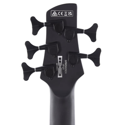Ibanez SRMS625EX Iron Label 5-String Bass Multiscale Black Flat Bass Guitars / 5-String or More
