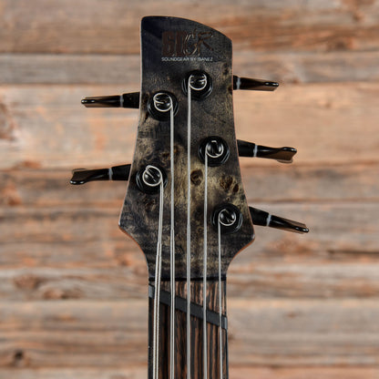Ibanez SRMS805 Soundgear Poplar Burl Top Multi-Scale Fanned-Fret 5-String Bass Deep Twilight 2019 Bass Guitars / 5-String or More