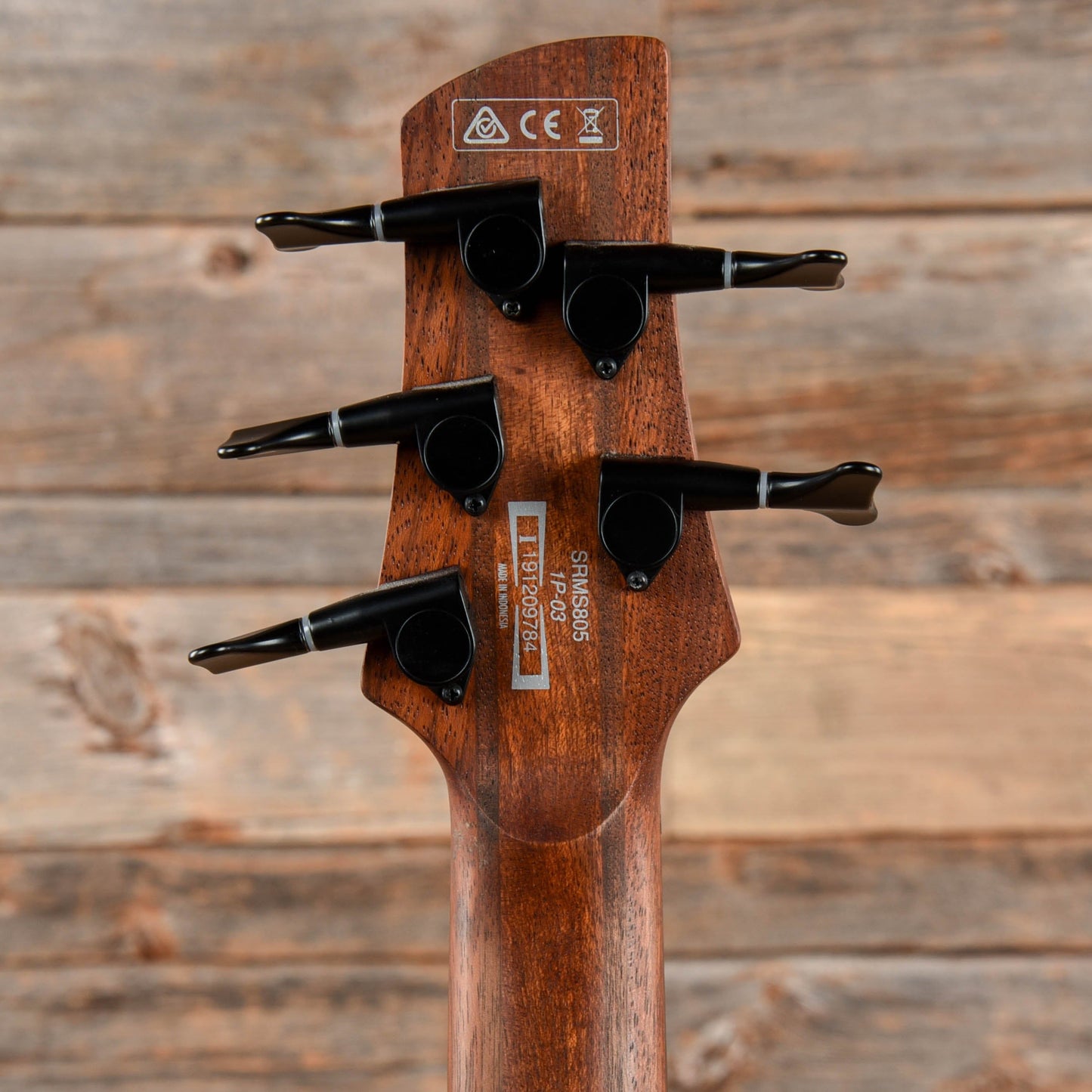 Ibanez SRMS805 Soundgear Poplar Burl Top Multi-Scale Fanned-Fret 5-String Bass Deep Twilight 2019 Bass Guitars / 5-String or More