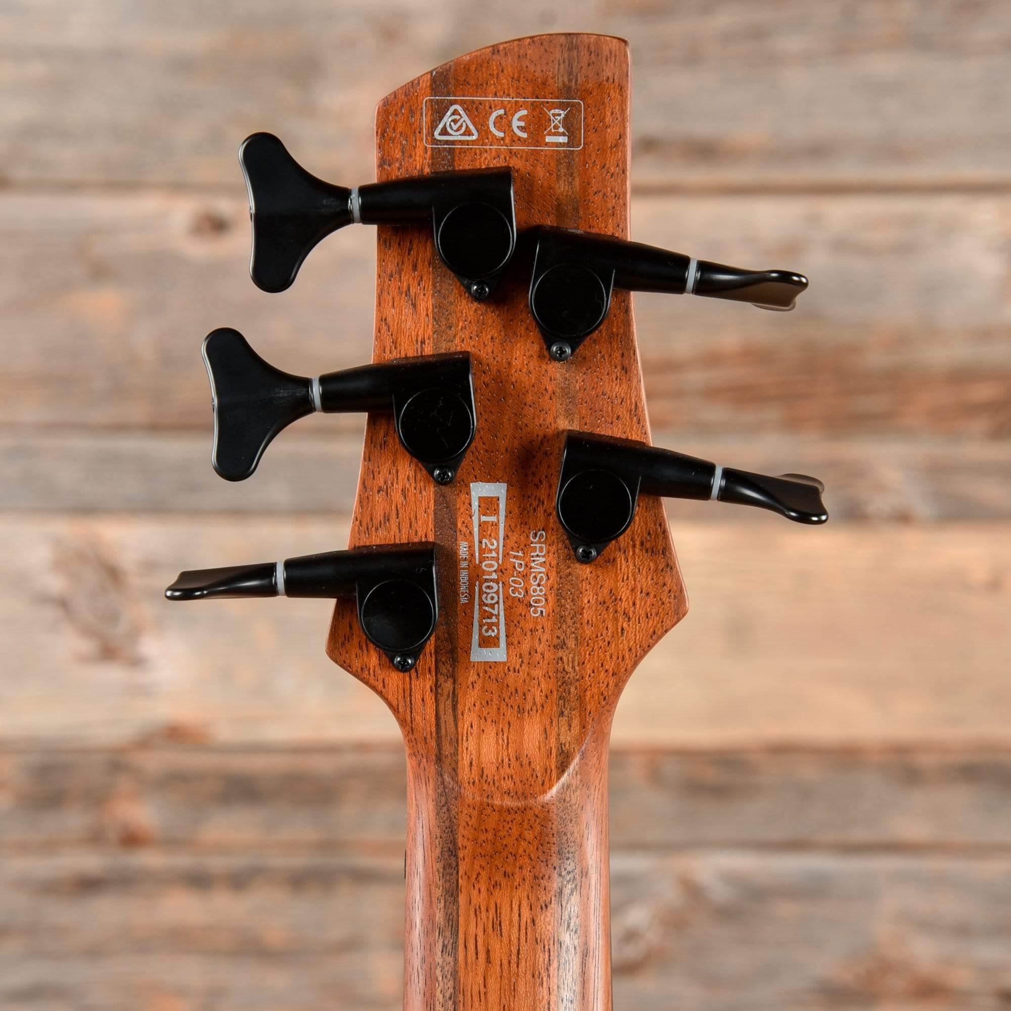 Ibanez SRMS805 Soundgear Poplar Burl Top Multi-Scale Fanned-Fret 5-String Bass Deep Twilight 2021 Bass Guitars / 5-String or More