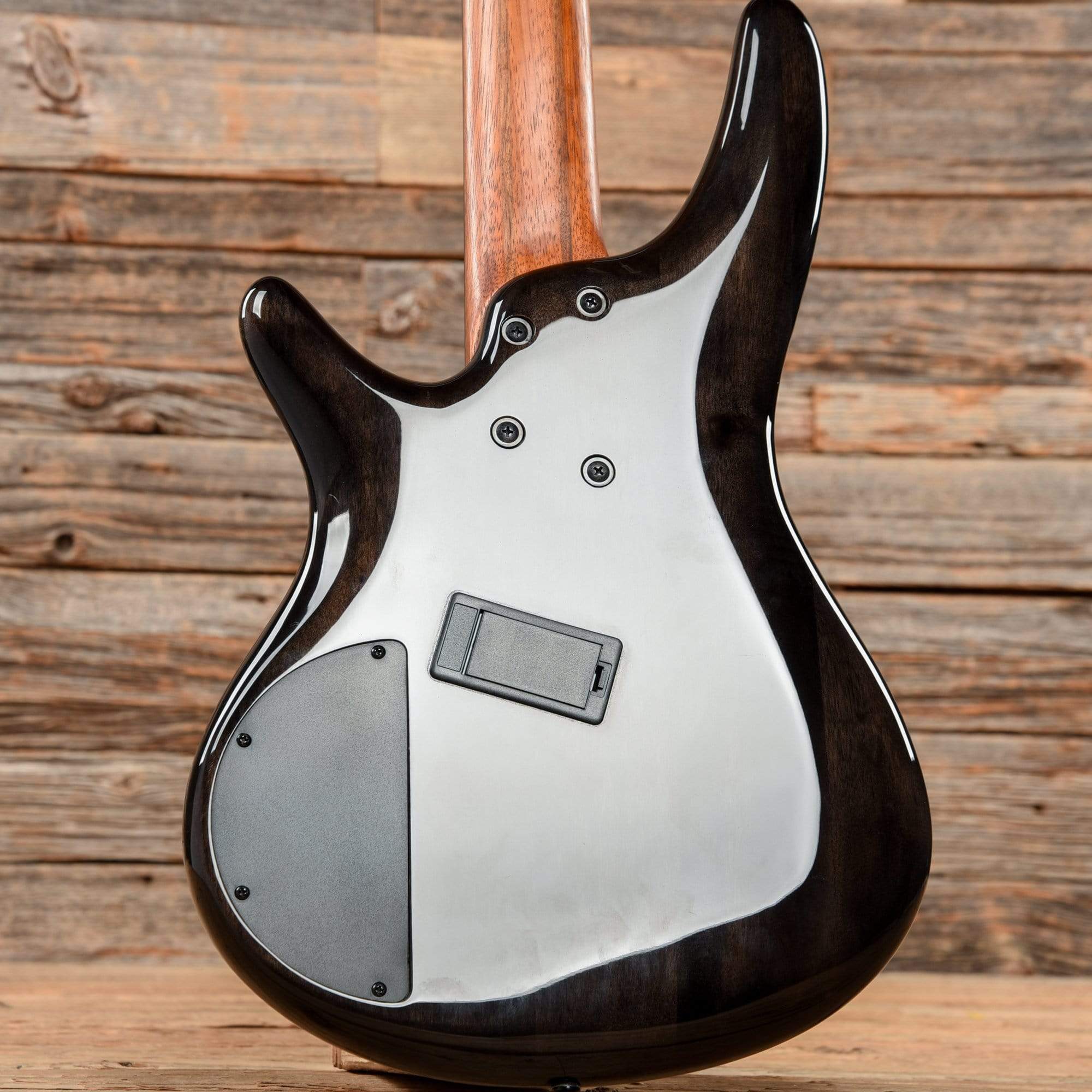 Ibanez SRMS805 Soundgear Poplar Burl Top Multi-Scale Fanned-Fret 5-String Bass Deep Twilight 2021 Bass Guitars / 5-String or More