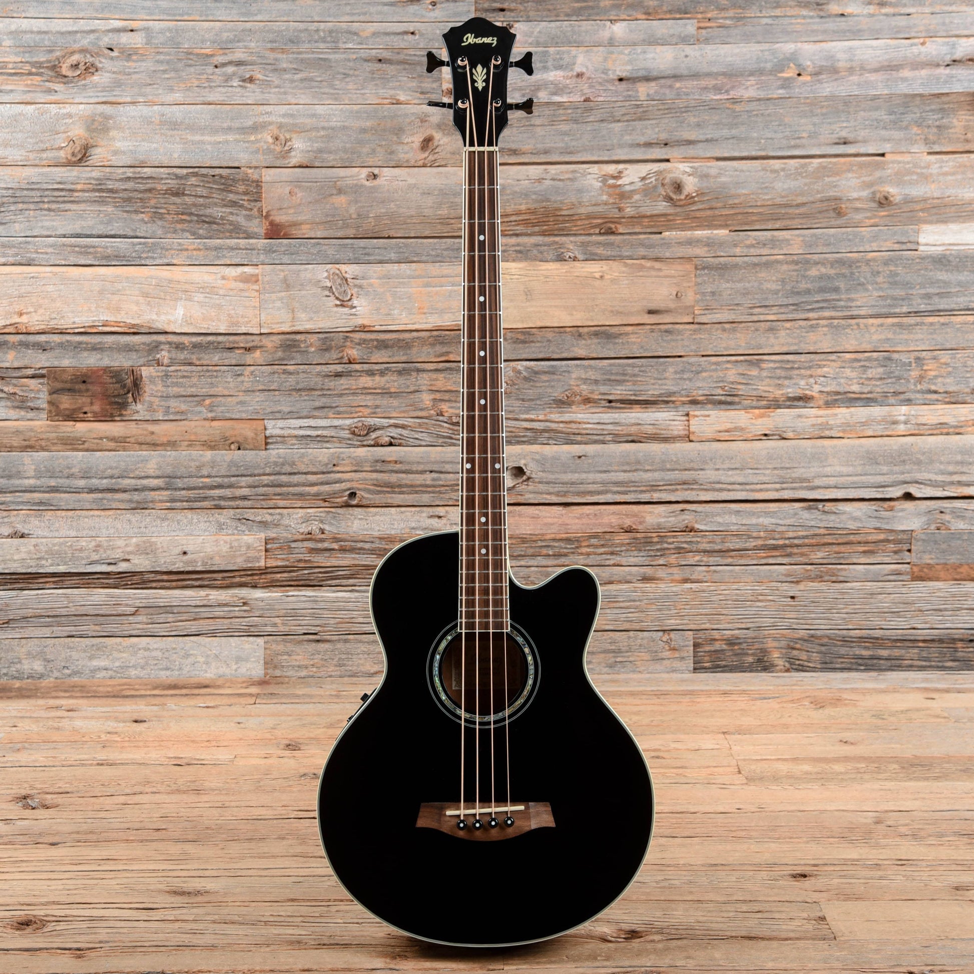 Ibanez AEB10EB-BK Acoustic Bass Black 2010 Bass Guitars / Short Scale