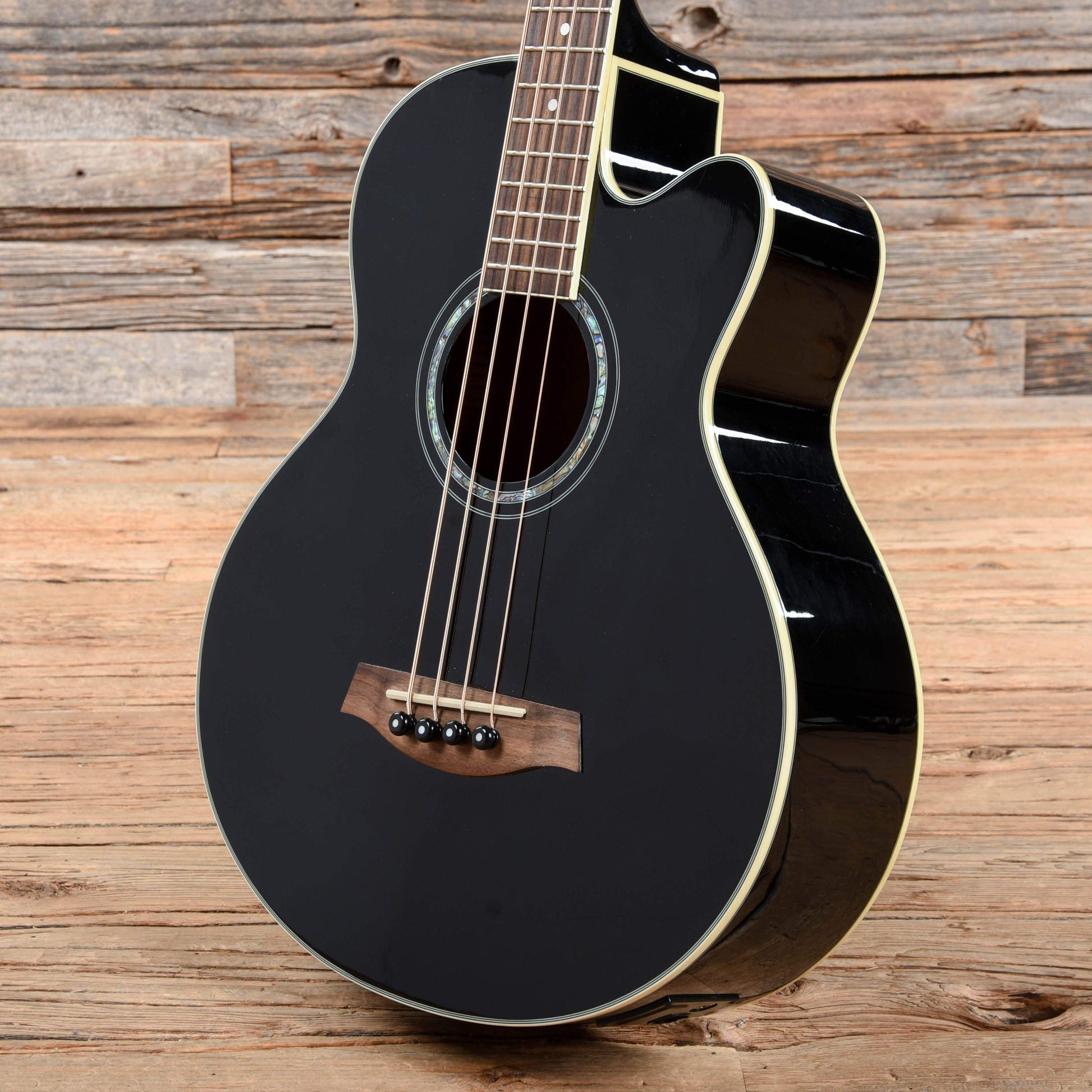 Ibanez AEB10EB-BK Acoustic Bass Black 2010 Bass Guitars / Short Scale