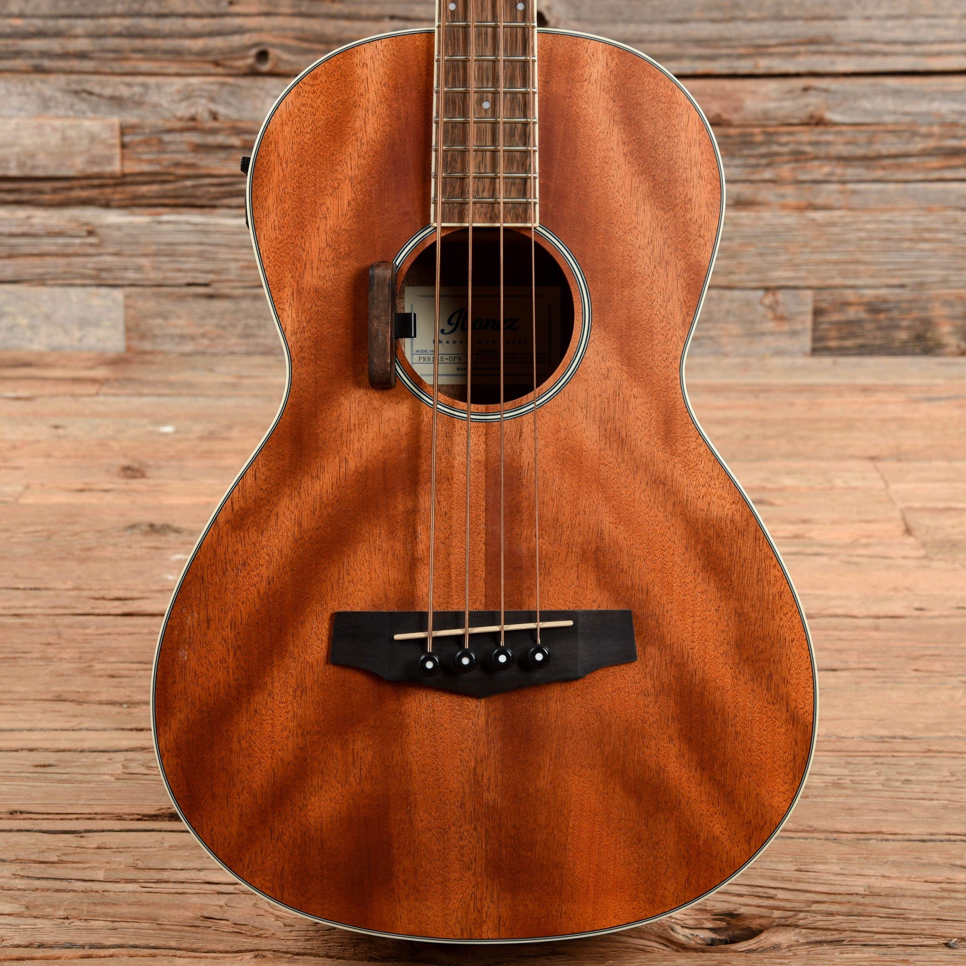 Ibanez PNB14EOPN 4-String Open Pore Parlor Bass Natural Bass Guitars / Short Scale