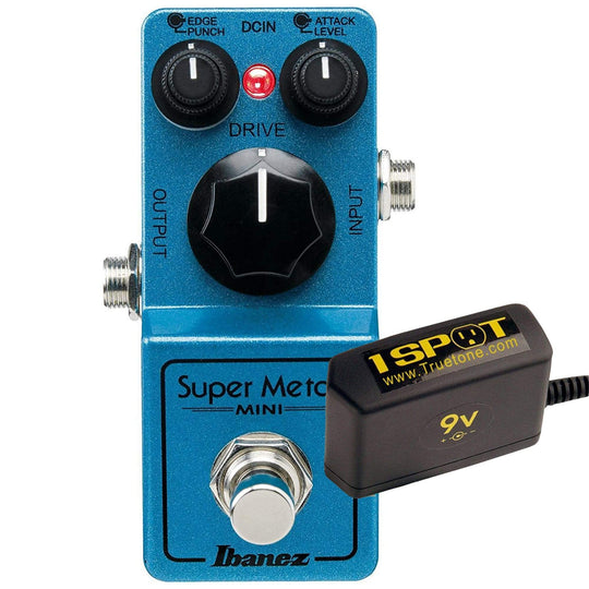 Ibanez Super Metal Mini Bundle w/ Truetone 1 Spot Space Saving 9v Adapter Effects and Pedals / Distortion