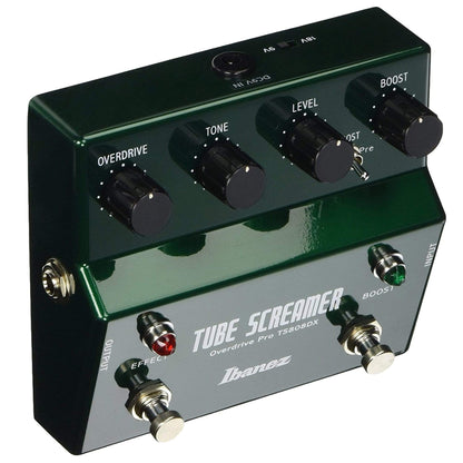 Ibanez TS808DX Tube Screamer Pro Deluxe w/Booster Bundle w/ Truetone 1 Spot Space Saving 9v Adapter Effects and Pedals / Overdrive and Boost