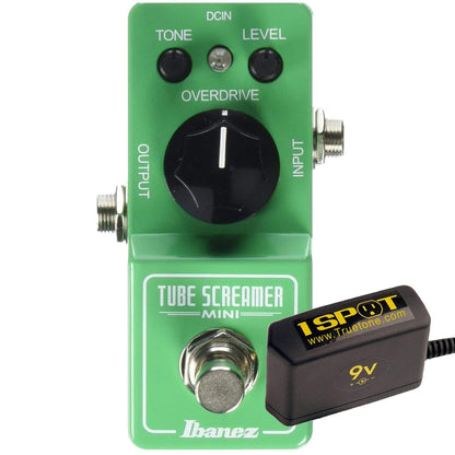 Ibanez Tube Screamer Mini Bundle w/ Truetone 1 Spot Space Saving 9v Adapter Effects and Pedals / Overdrive and Boost
