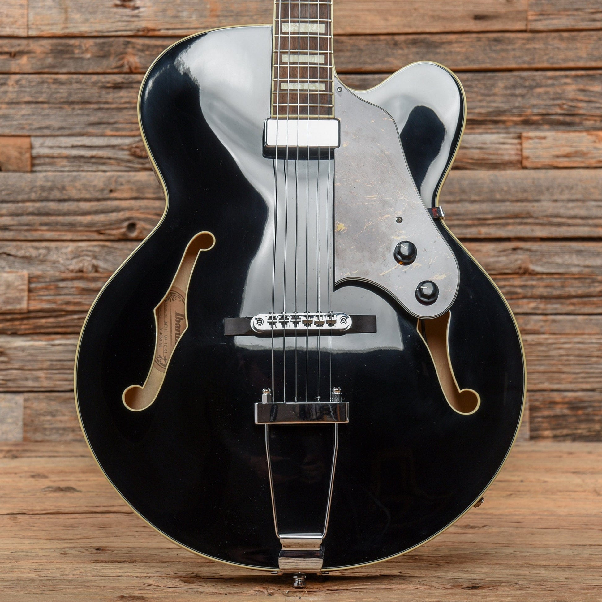 Ibanez AF71 Artcore Ebony Electric Guitars / Hollow Body