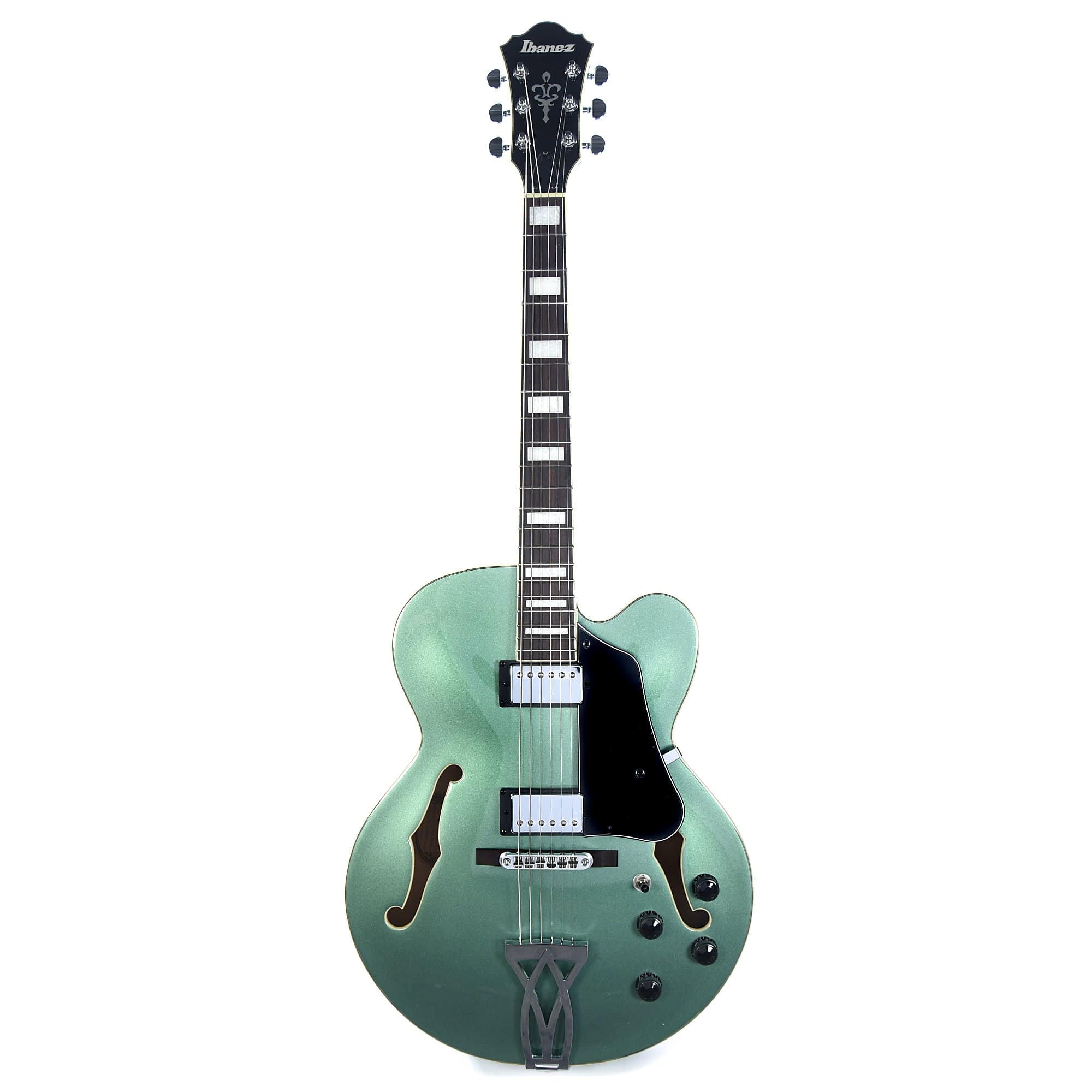 Ibanez AF75 Artcore Hollow Body Olive Metallic w/Ibanez Powerpad Ultra Premium Gig Bag Electric Guitars / Hollow Body