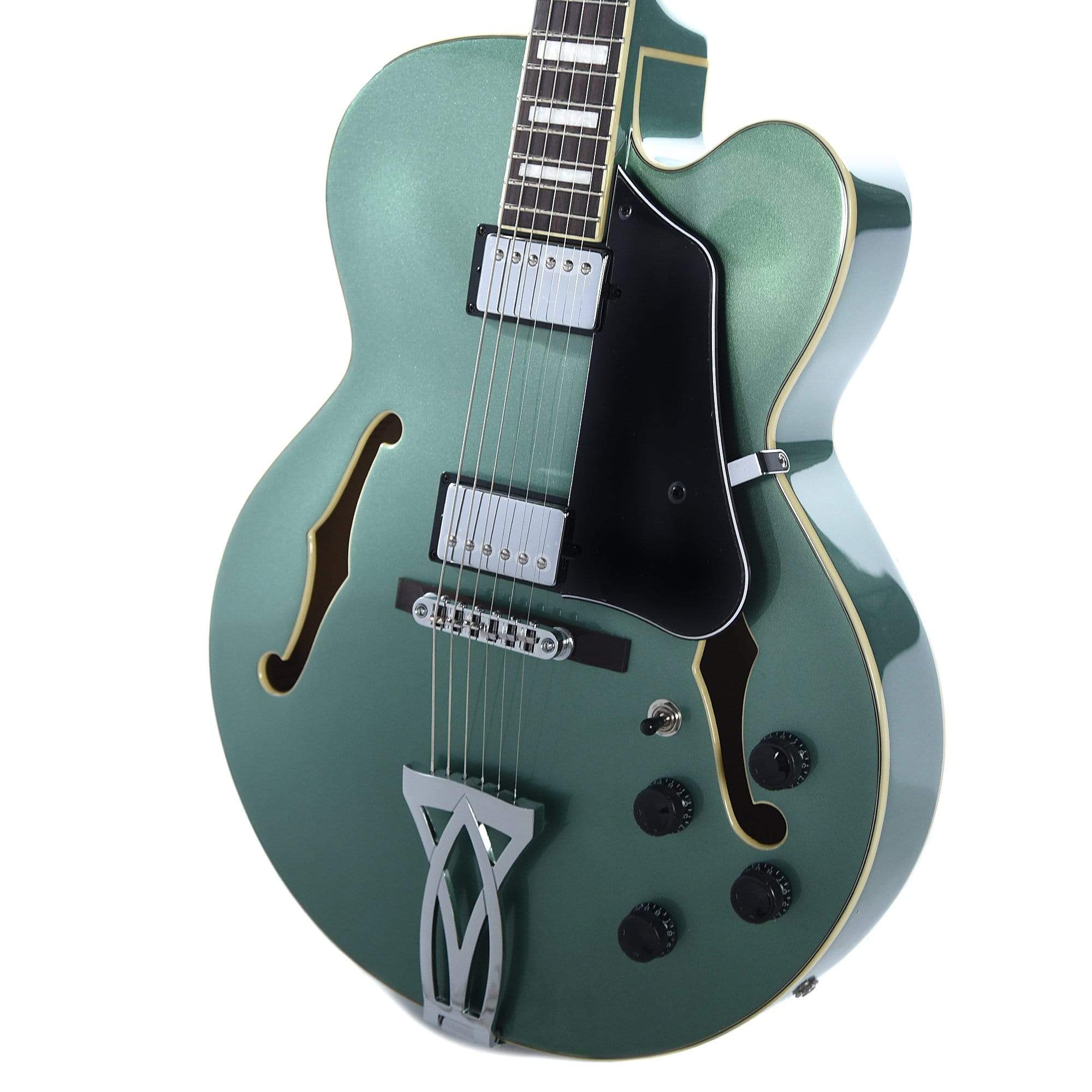 Ibanez AF75 Artcore Hollow Body Olive Metallic w/Ibanez Powerpad Ultra Premium Gig Bag Electric Guitars / Hollow Body