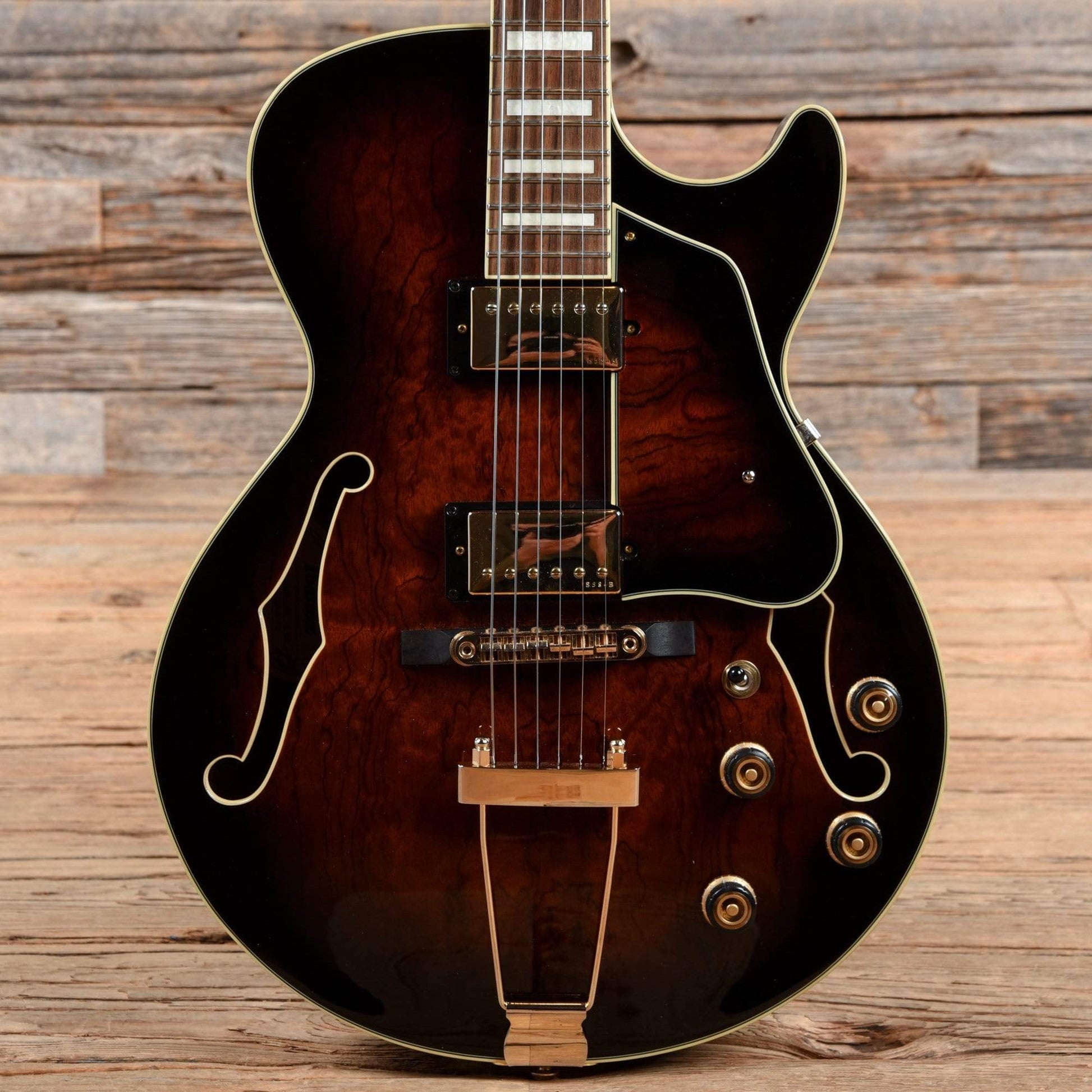 Ibanez AG95-DBS Artcore Expressionist Series Bubinga Hollowbody Dark Brown Sunburst 2013 Electric Guitars / Hollow Body