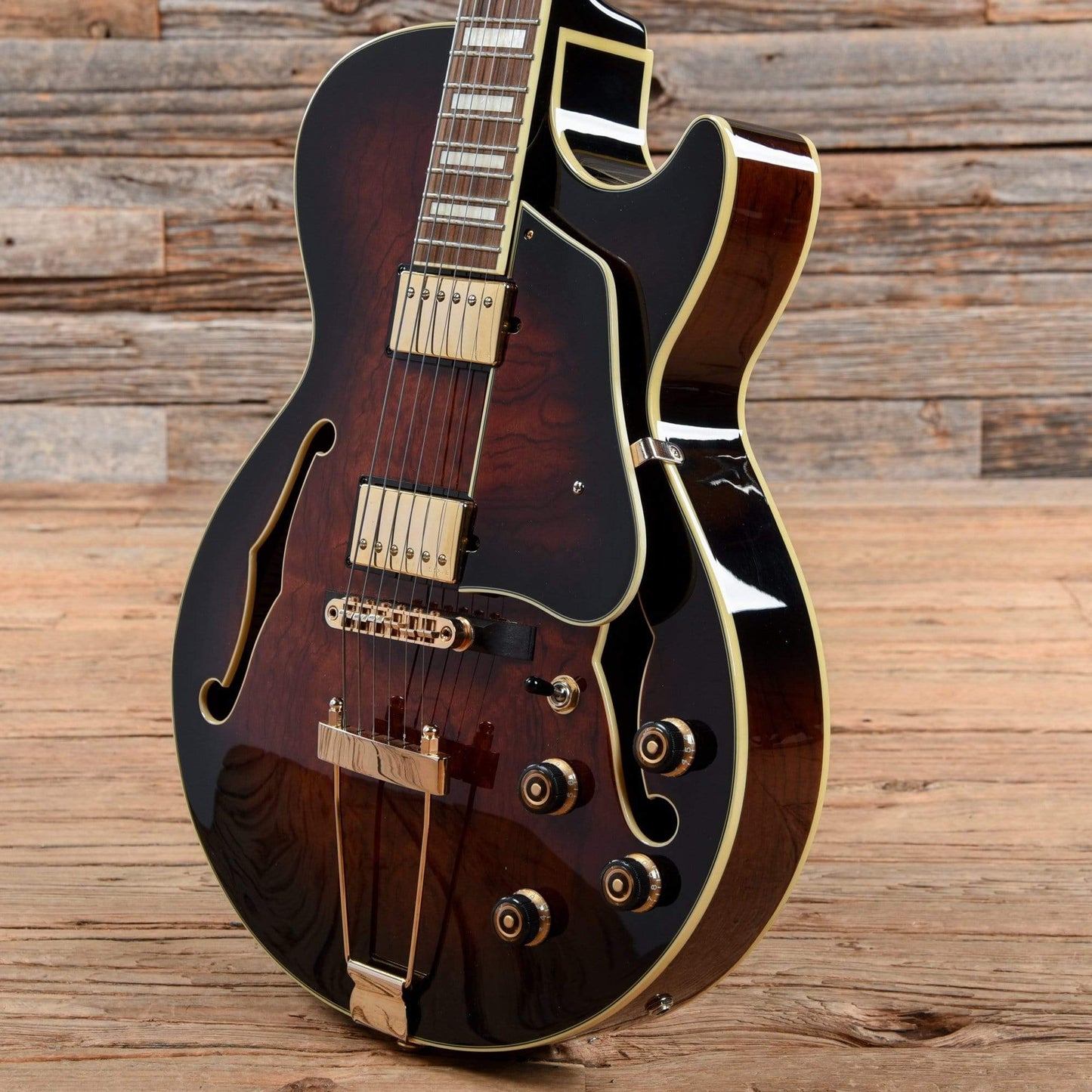 Ibanez AG95-DBS Artcore Expressionist Series Bubinga Hollowbody Dark Brown Sunburst 2013 Electric Guitars / Hollow Body