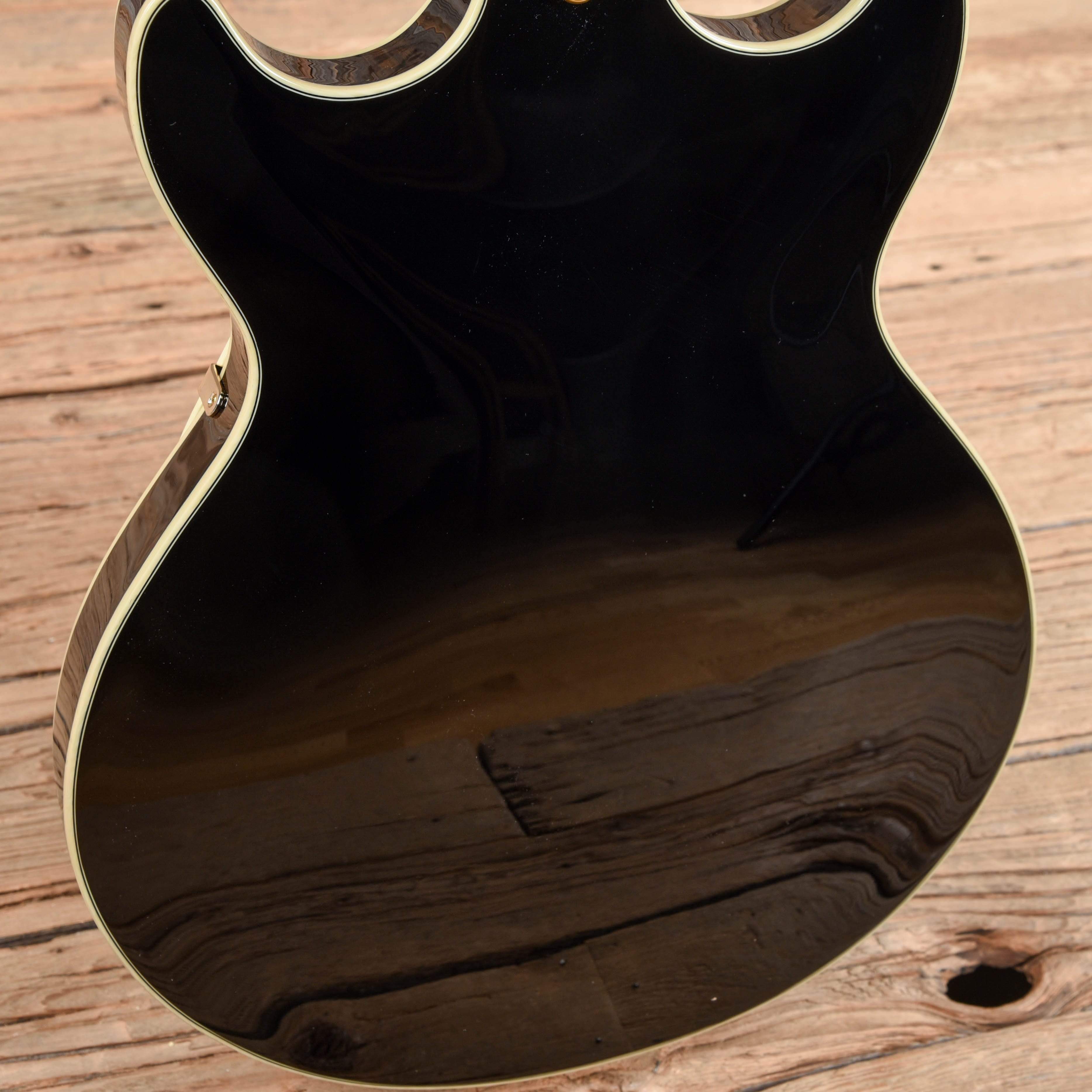 Ibanez AMH90 Artcore Expressionist Black – Chicago Music Exchange