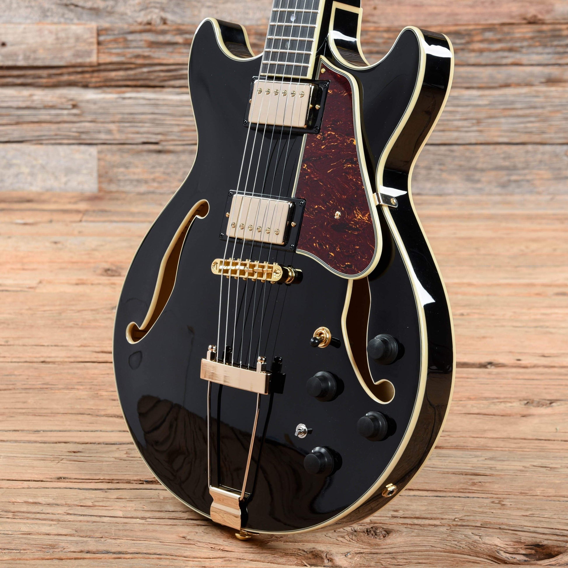 Ibanez AMH90 Artcore Expressionist Black Electric Guitars / Hollow Body