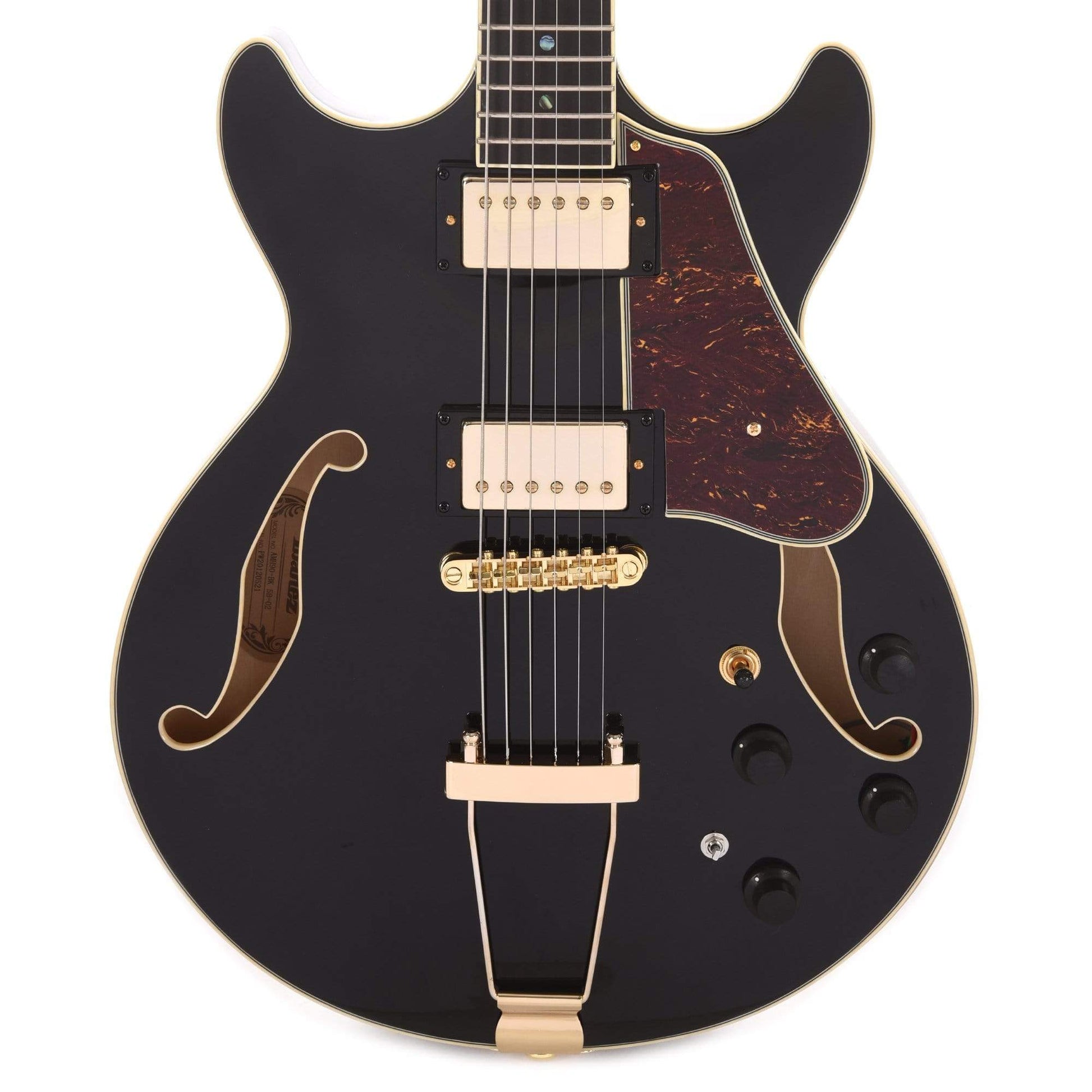 Ibanez AMH90 Artcore Expressionist Black Electric Guitars / Hollow Body