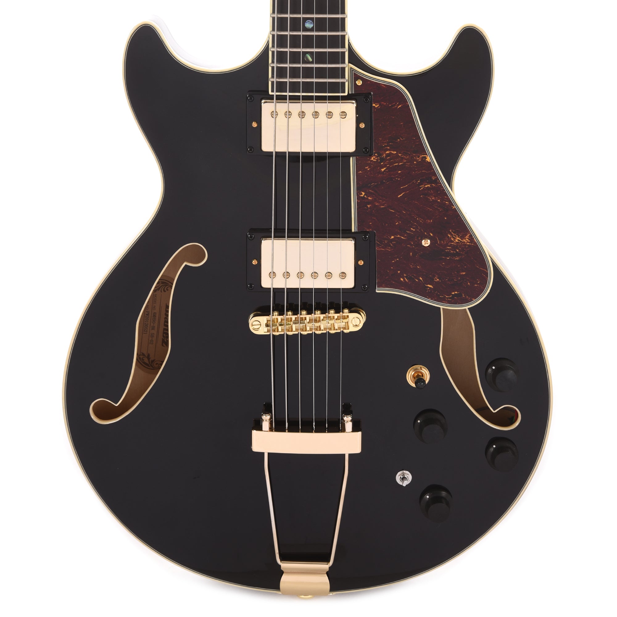 Ibanez AMH90 Artcore Expressionist Black Electric Guitars / Hollow Body