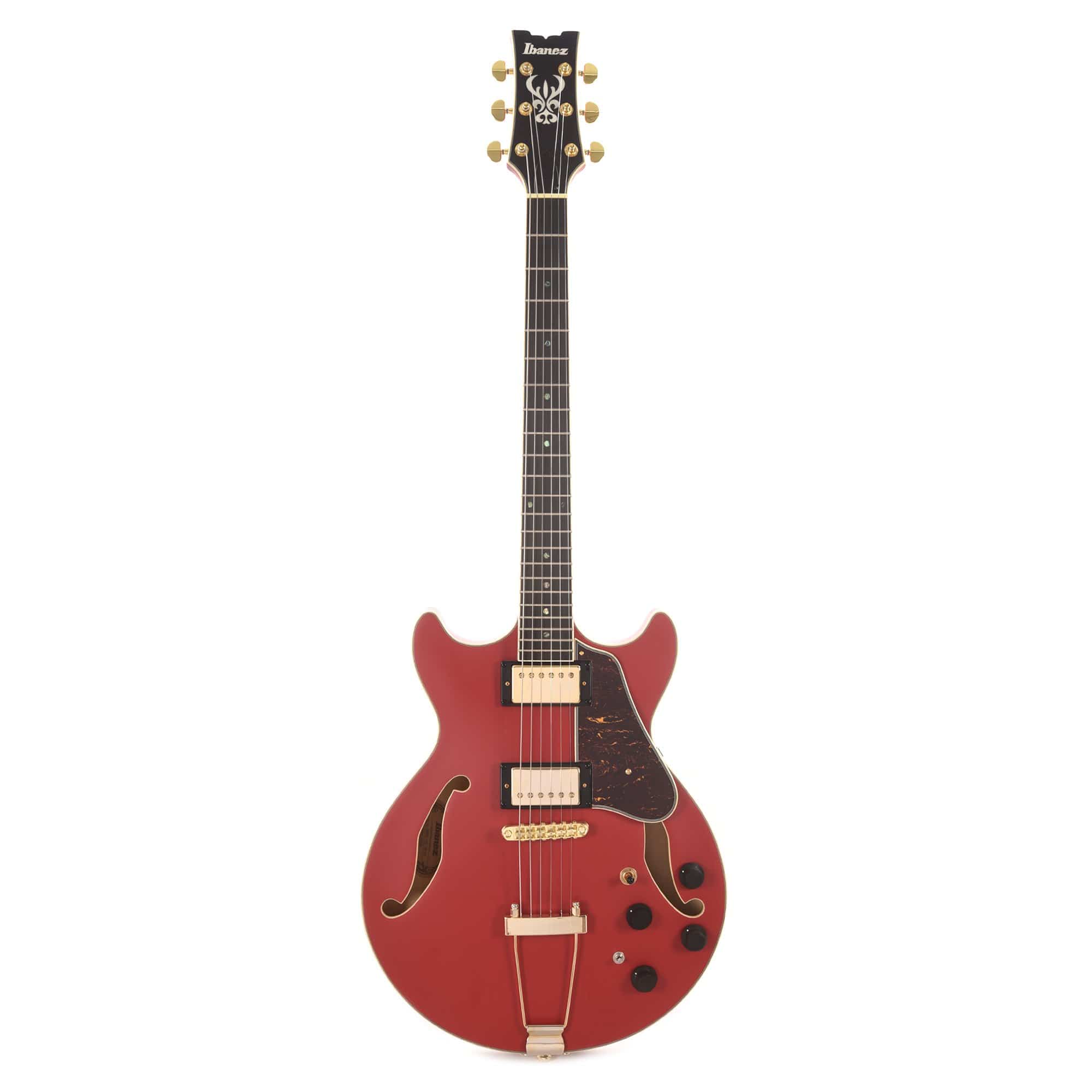 Ibanez AMH90 Artcore Expressionist Cherry Red Flat Electric Guitars / Hollow Body
