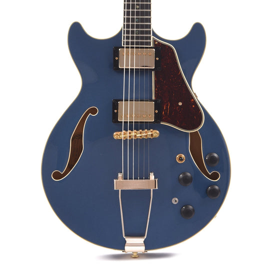 Ibanez AMH90 Artcore Expressionist Full-Hollow Prussian Blue Metallic Electric Guitars / Hollow Body