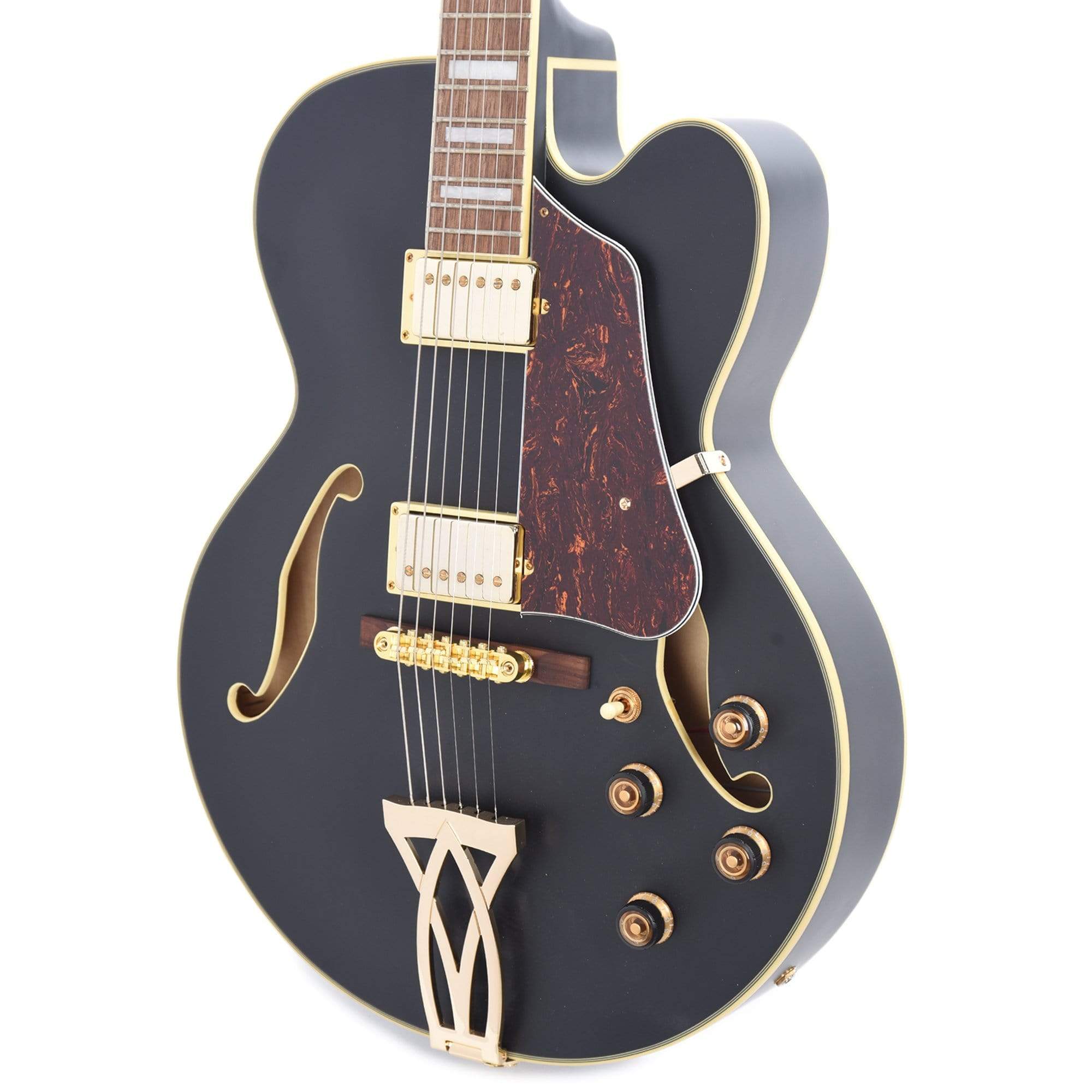 Ibanez Artcore AF75G Black Flat Electric Guitars / Hollow Body