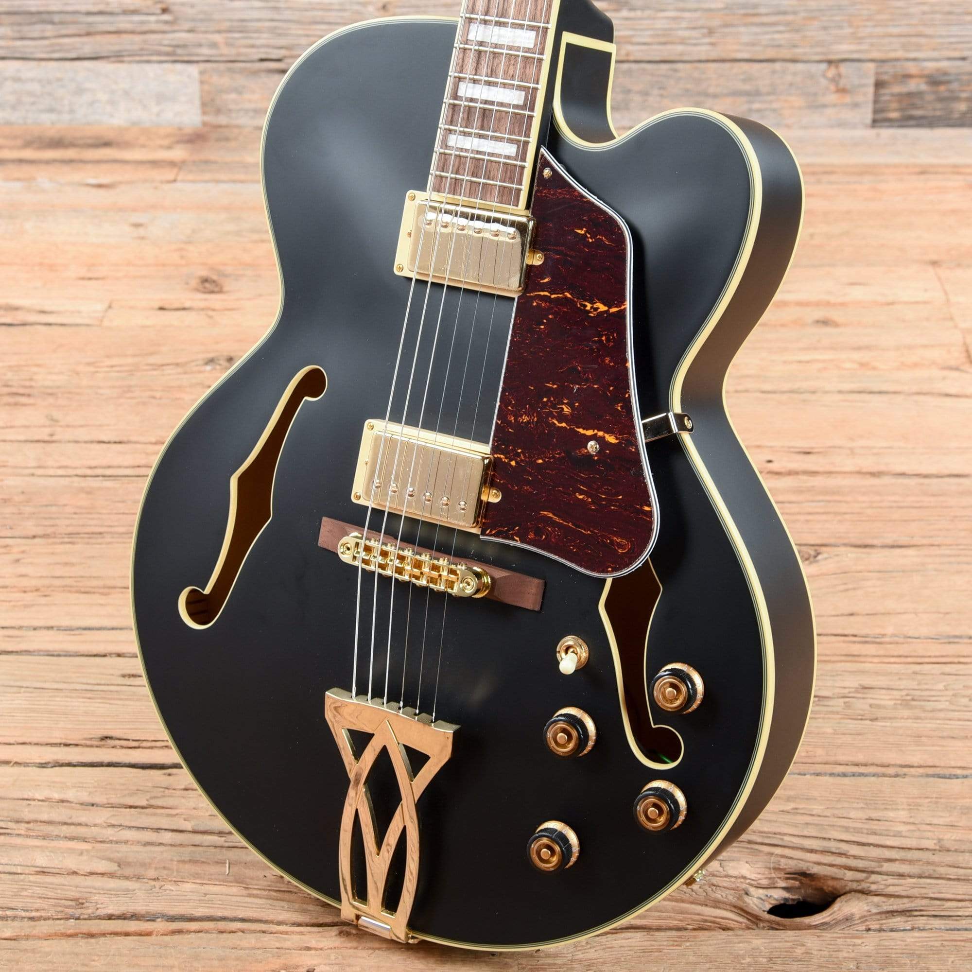 Ibanez Artcore AF75G Black Flat – Chicago Music Exchange