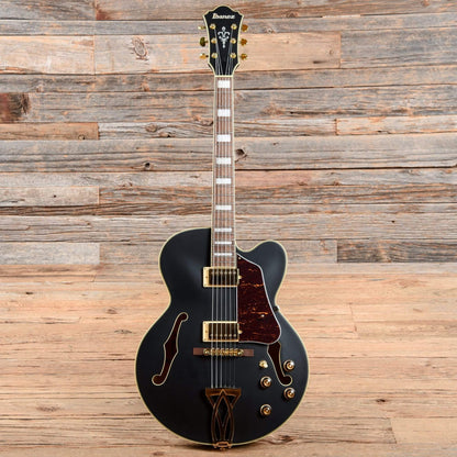 Ibanez Artcore AF75G Black Flat Electric Guitars / Hollow Body