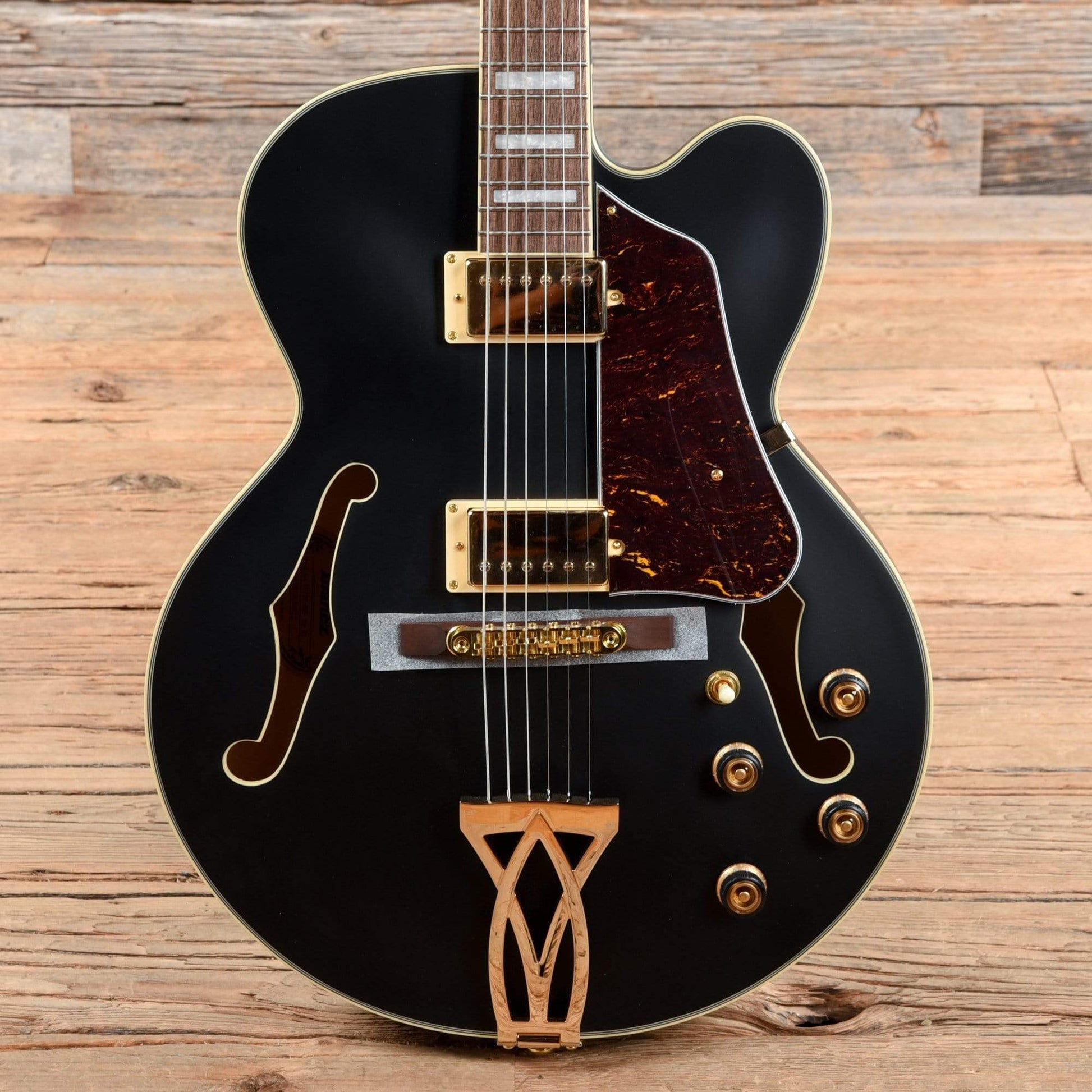 Ibanez Artcore AF75G Black Flat Electric Guitars / Hollow Body