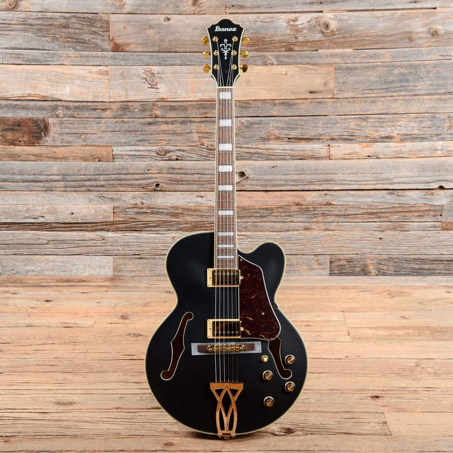 Ibanez Artcore AF75G Black Flat Electric Guitars / Hollow Body