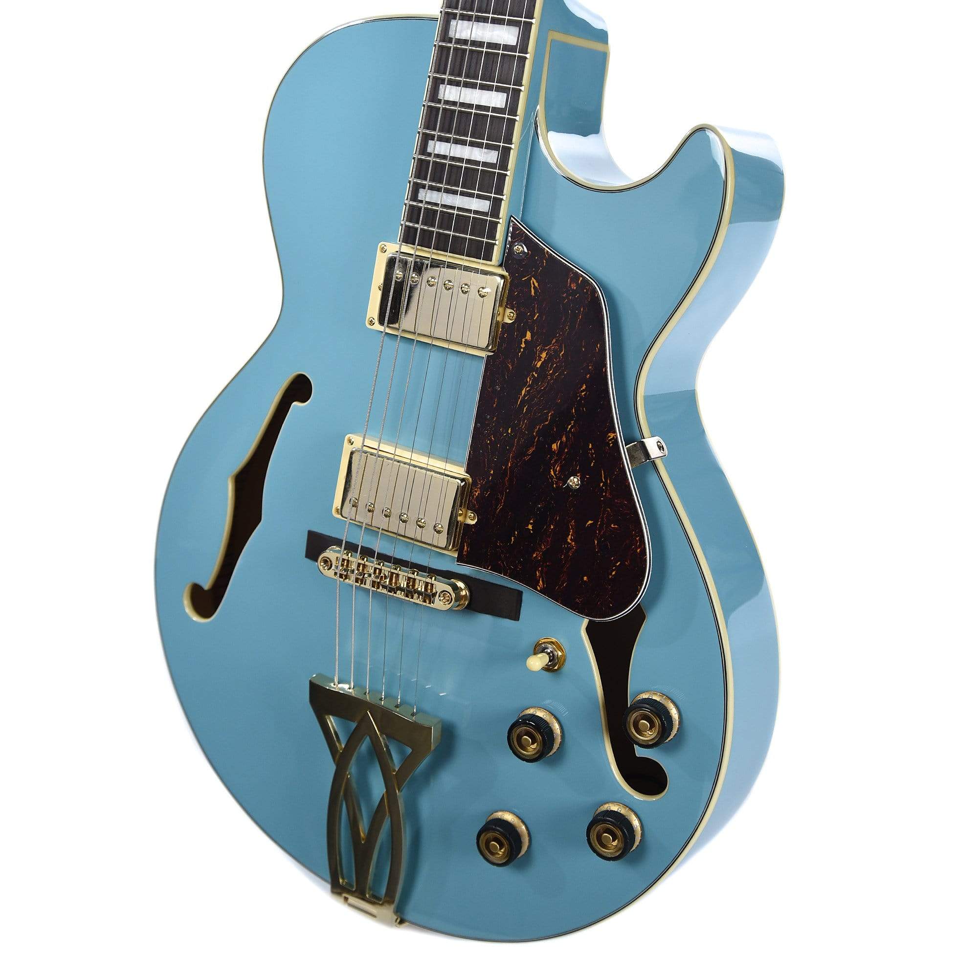 Ibanez AG75G Artcore Hollow Body Mint Blue w/Ibanez Powerpad Ultra Premium Gig Bag Electric Guitars / Semi-Hollow