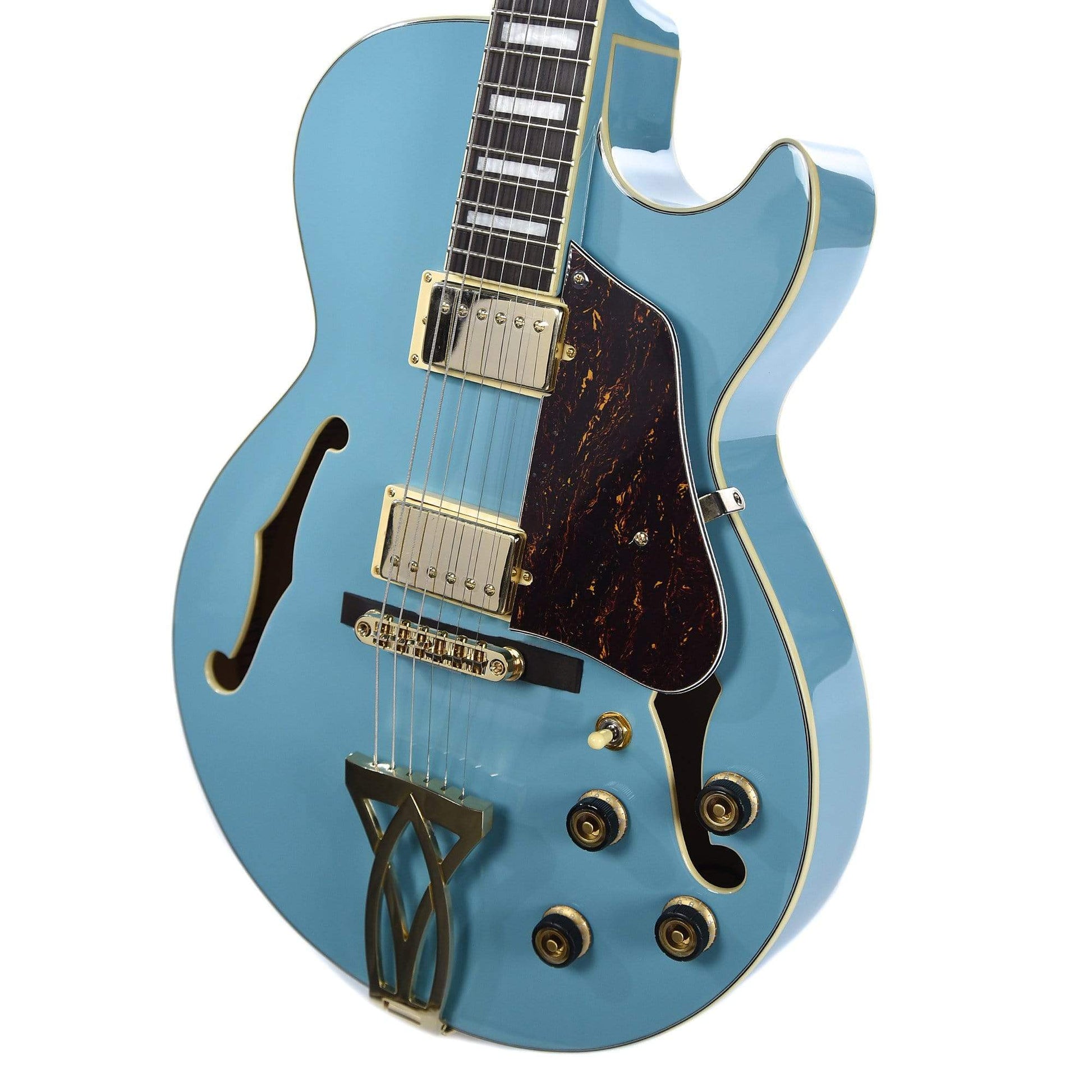 Ibanez AG75G Artcore Hollow Body Mint Blue w/Ibanez Powerpad Ultra Premium Gig Bag Electric Guitars / Semi-Hollow