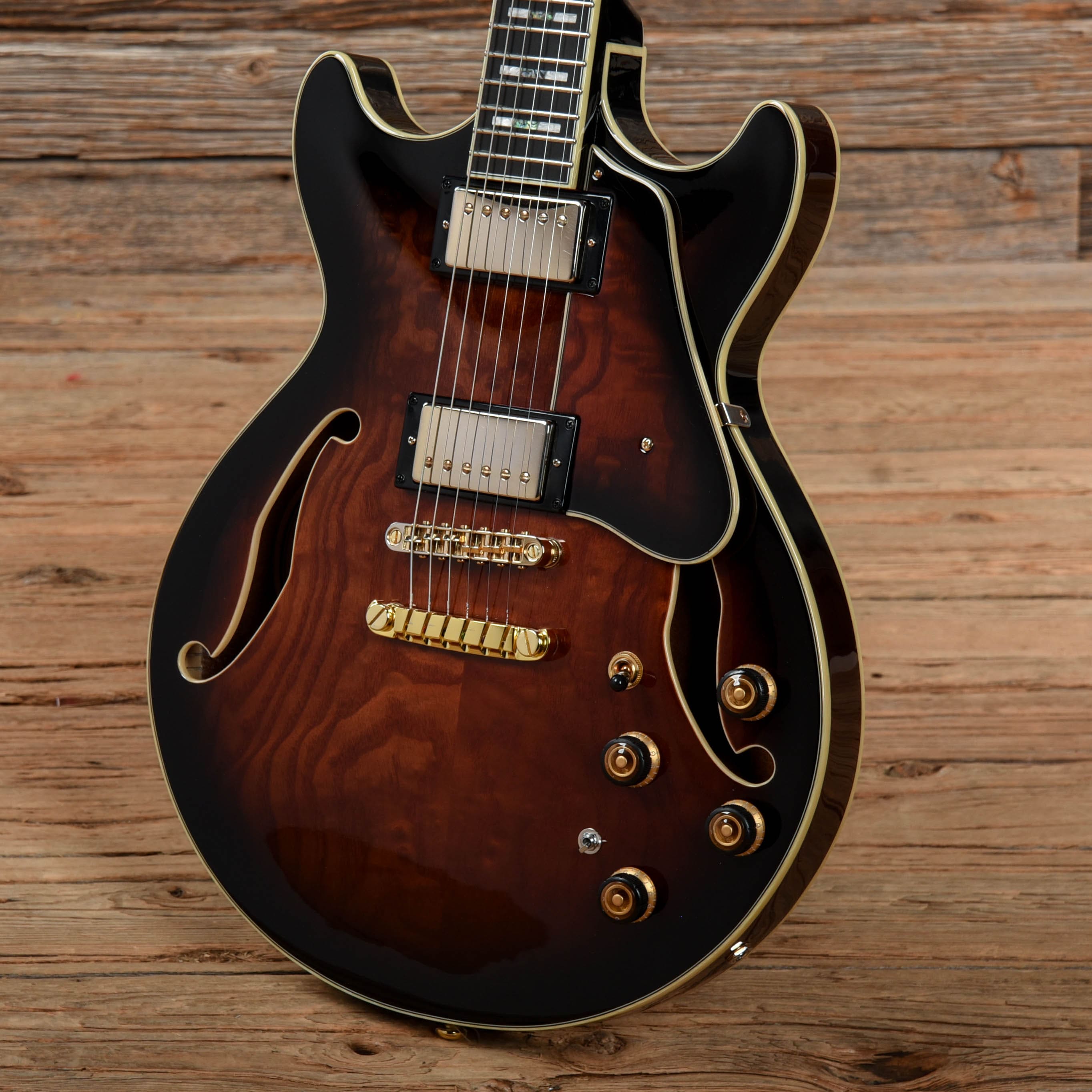 Ibanez AM153QA-DBS Dark Brown Sunburst – Chicago Music Exchange