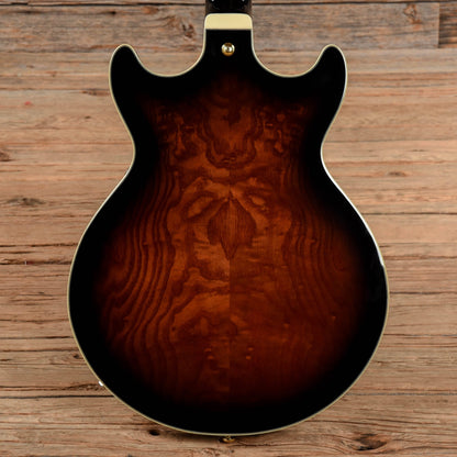 Ibanez AM153QA-DBS Dark Brown Sunburst Electric Guitars / Semi-Hollow