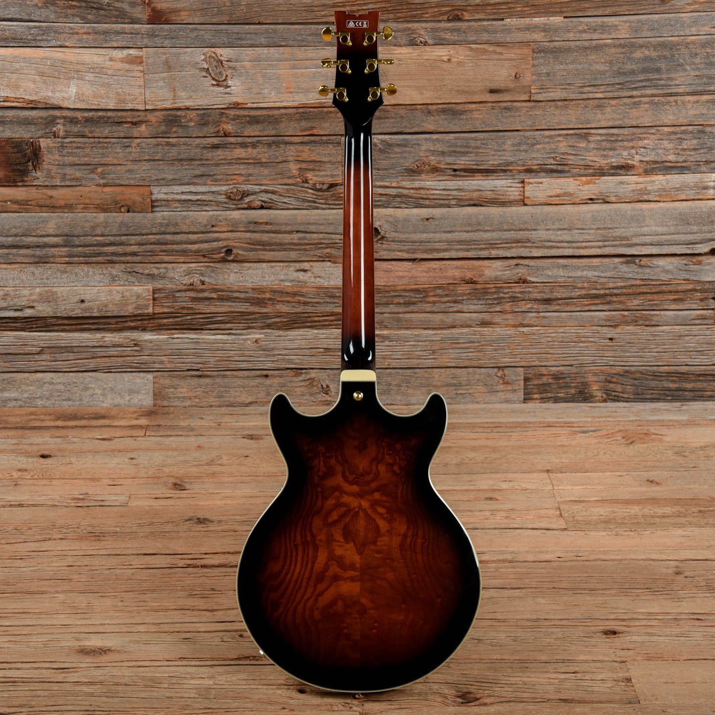 Ibanez AM153QA-DBS Dark Brown Sunburst Electric Guitars / Semi-Hollow