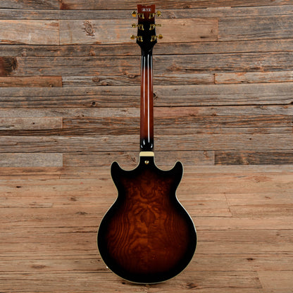 Ibanez AM153QA-DBS Dark Brown Sunburst Electric Guitars / Semi-Hollow