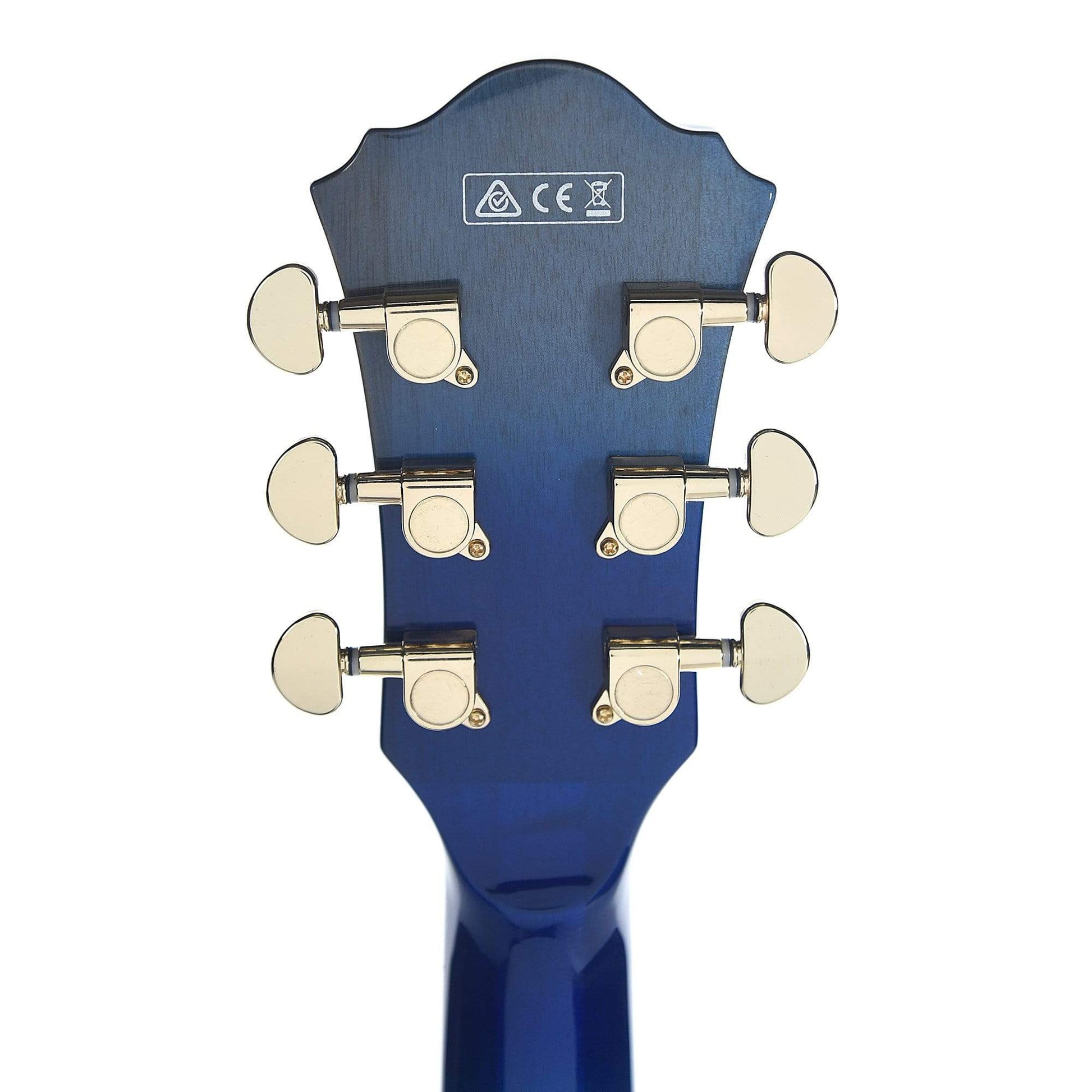 Ibanez AM93QM Artcore Expressionist Semi-Hollow Body Jet Blue Burst Electric Guitars / Semi-Hollow