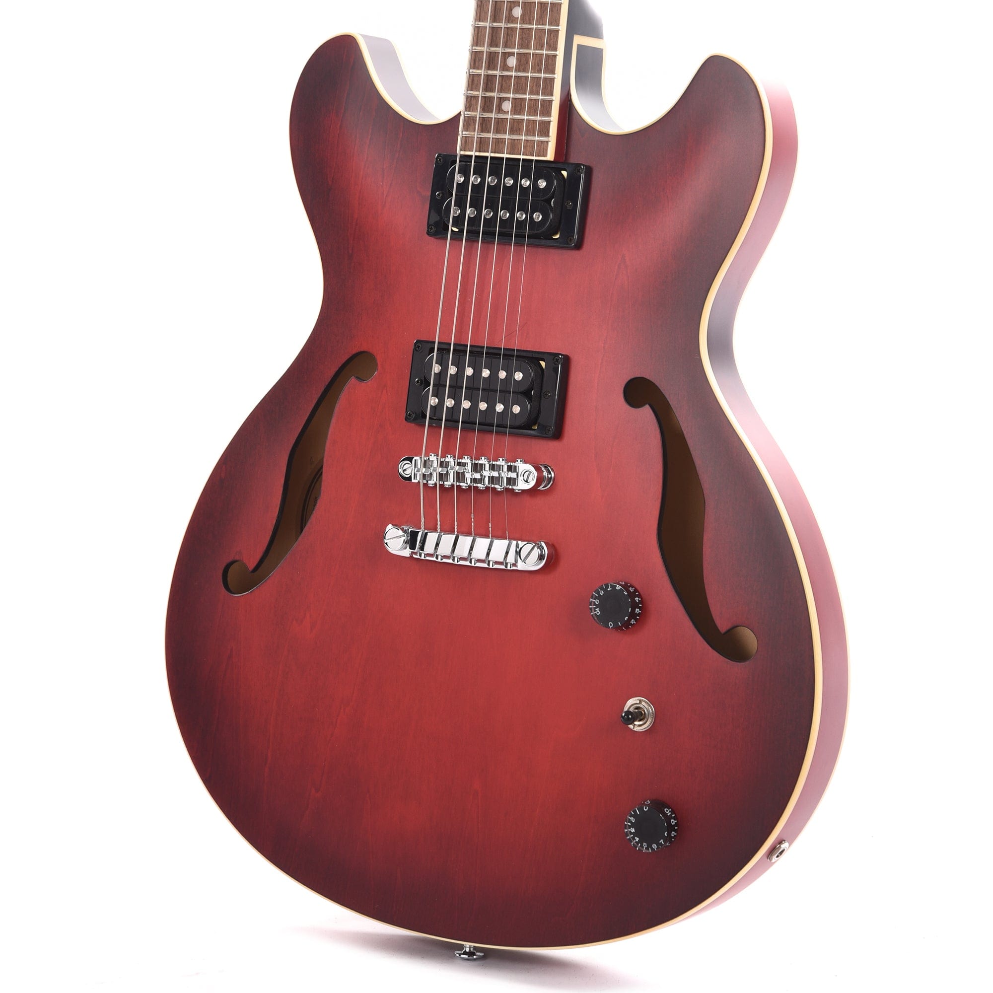 Ibanez AS53 Artcore Semi-Hollow Sunburst Red Flat – Chicago Music Exchange