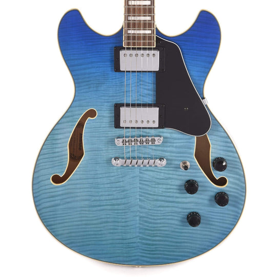 Ibanez AS73FM Artcore Azure Blue Gradation Semi-Hollow Body Electric Guitars / Semi-Hollow
