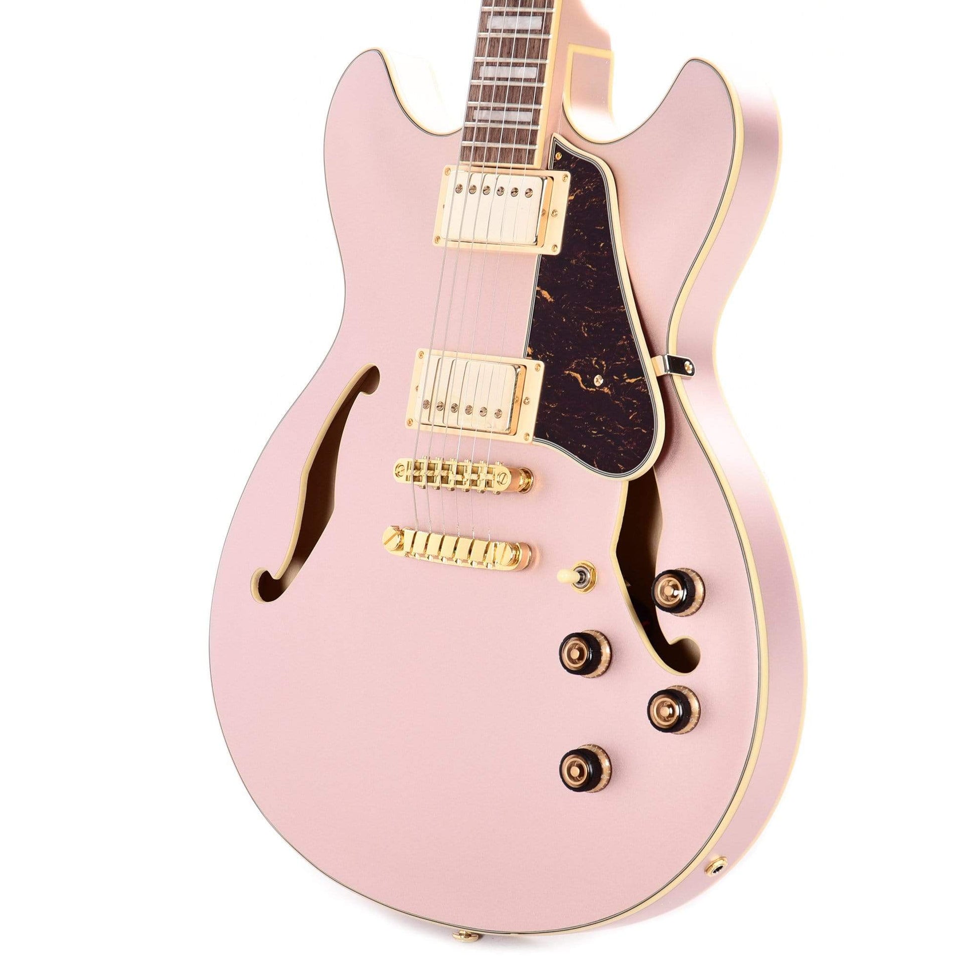 Ibanez AS73G Artcore Semi-Hollow Body Rose Gold Metallic Flat Electric Guitars / Semi-Hollow