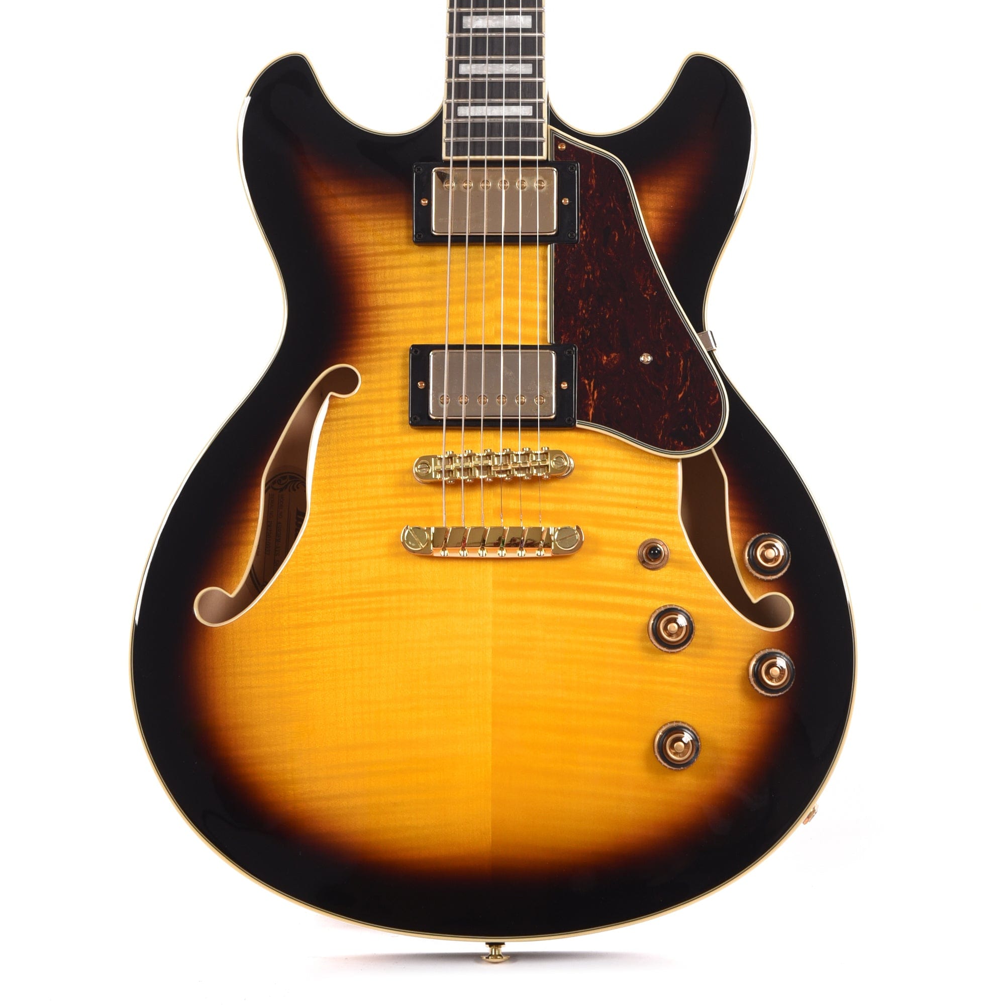 Ibanez AS93FM Artcore Semi-Hollow Antique Yellow Sunburst Electric Guitars / Semi-Hollow