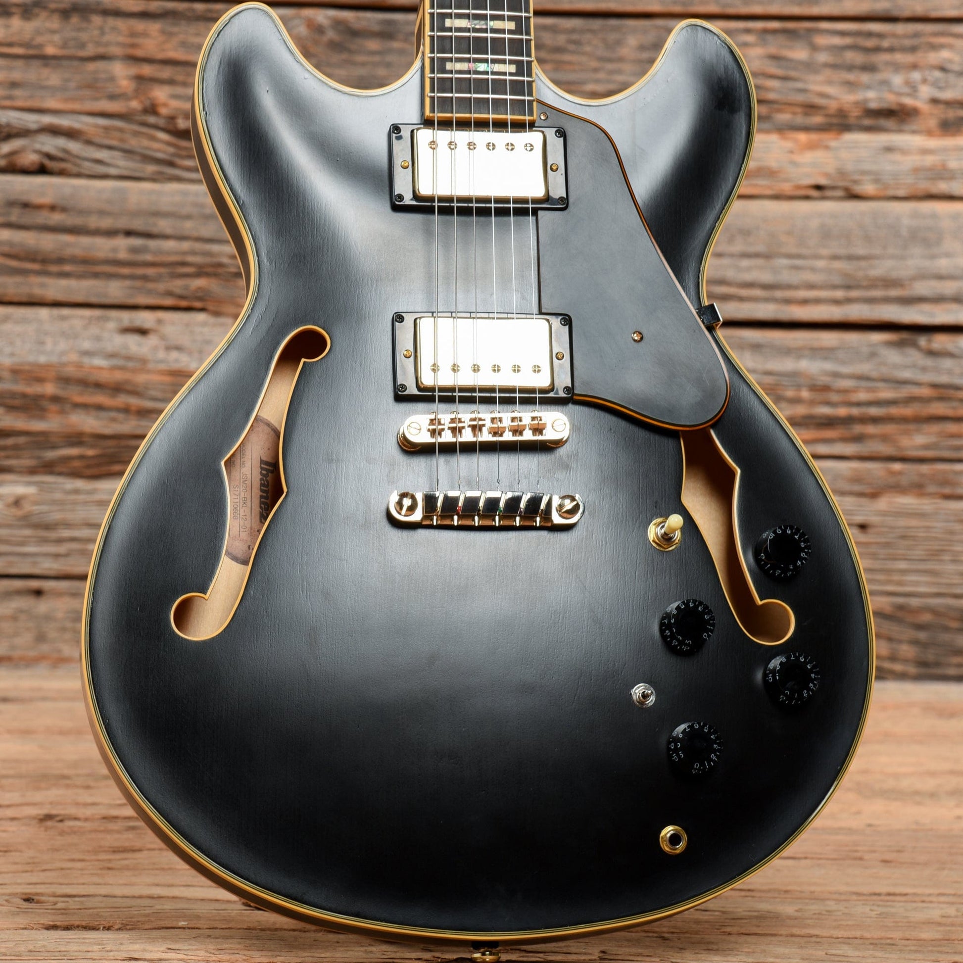 Ibanez JSM20-BKL John Scofield Signature Hollowbody Black Low Gloss 2017 Electric Guitars / Semi-Hollow